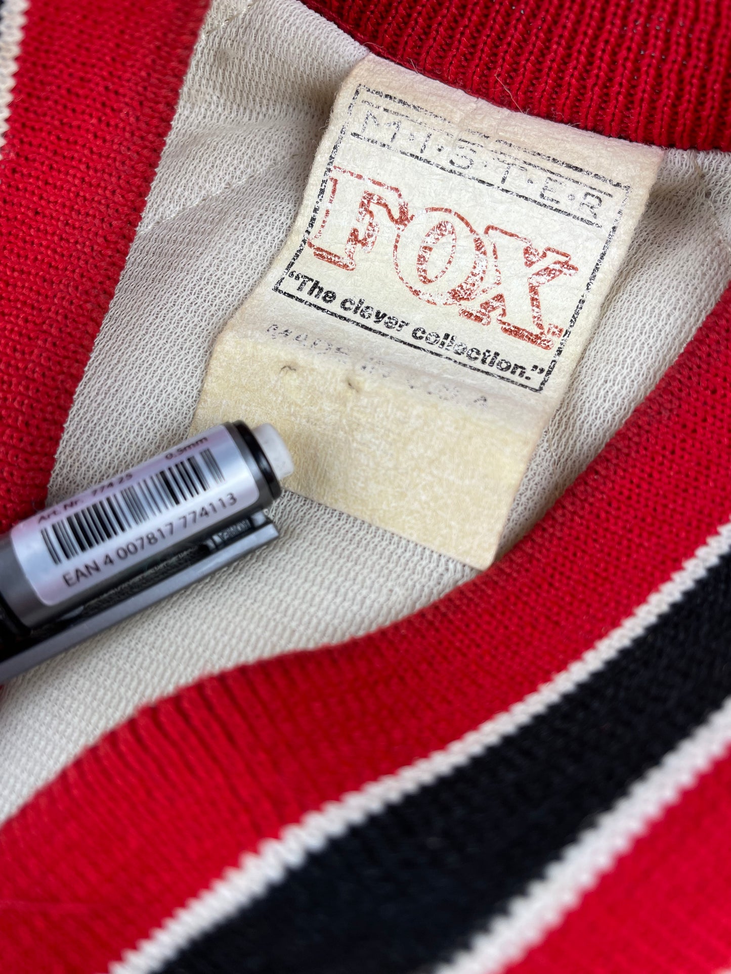 80s Mr. Fox Wisonsin Badgers NCAA Jacket Red