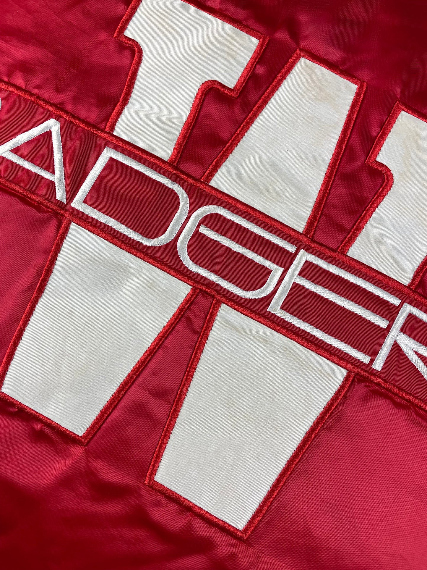 80s Mr. Fox Wisonsin Badgers NCAA Jacket Red