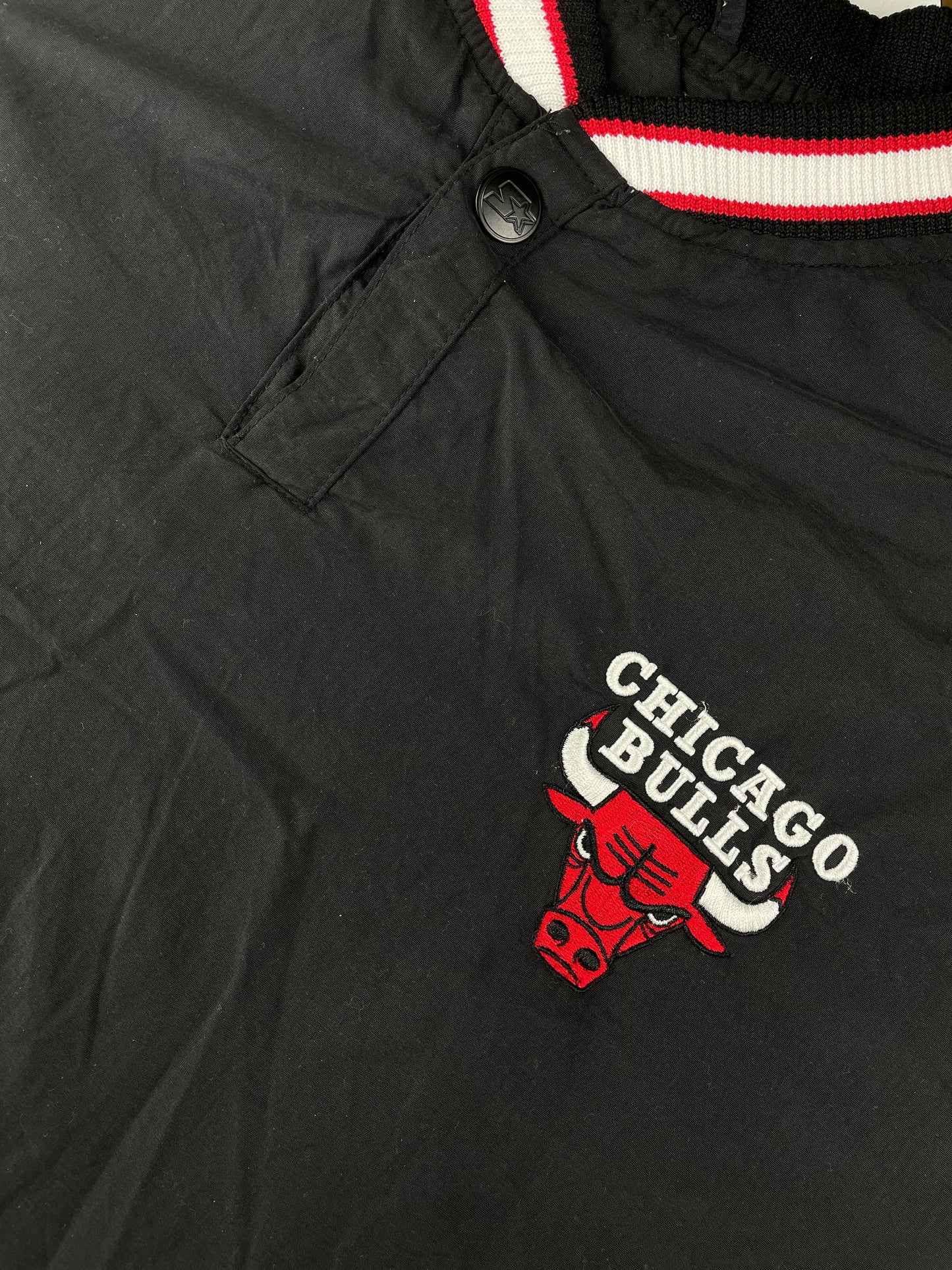 90s Starter Chicago Bulls NBA Pullover Black Red