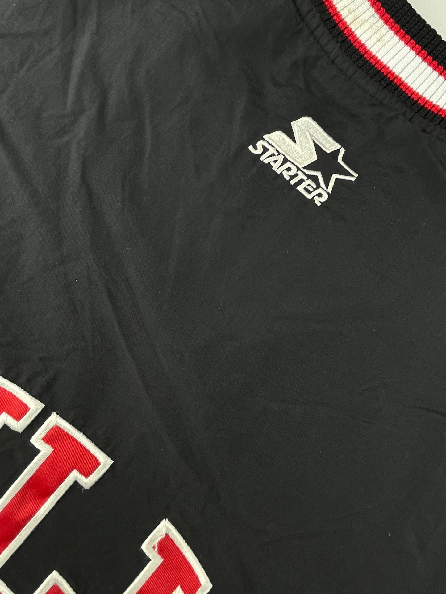 90s Starter Chicago Bulls NBA Pullover Black Red