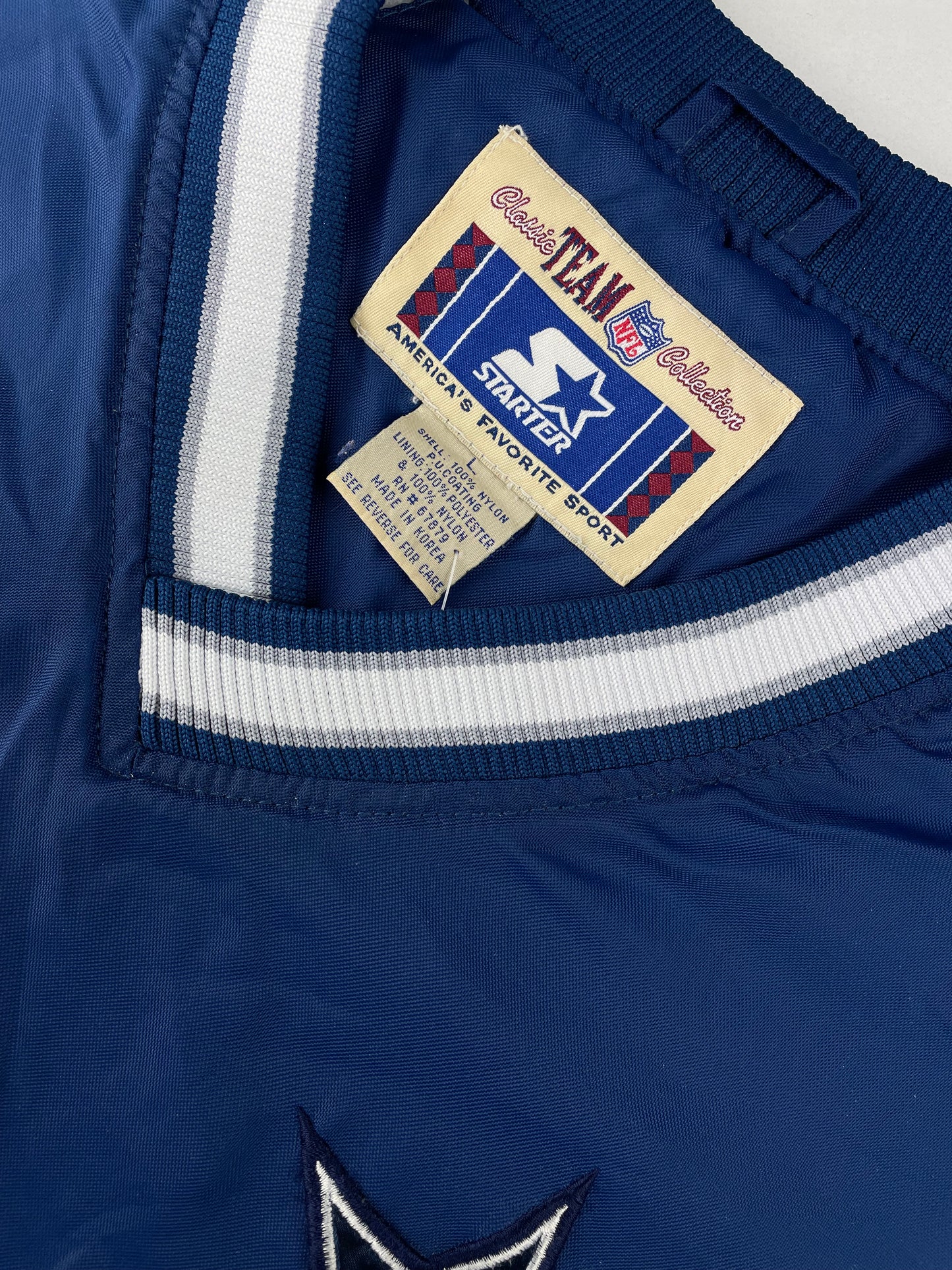 90s Starter Dallas Cowboys NFL Emmitt Smith Pullover Blue