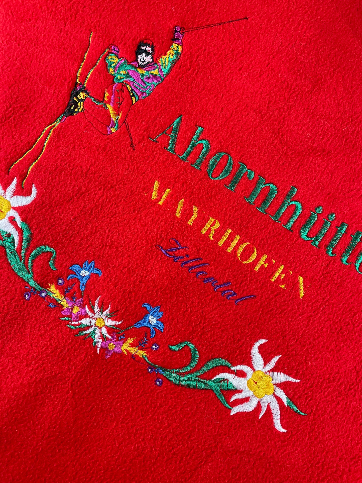 90s Girardelli Design Crazy Fleece Red