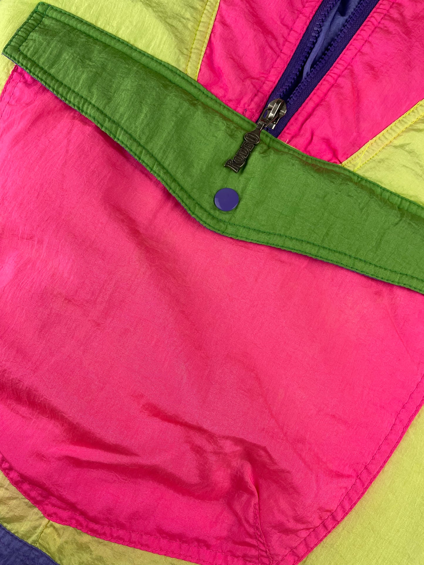 90s Rodeo Jacket Yellow Purple / Green