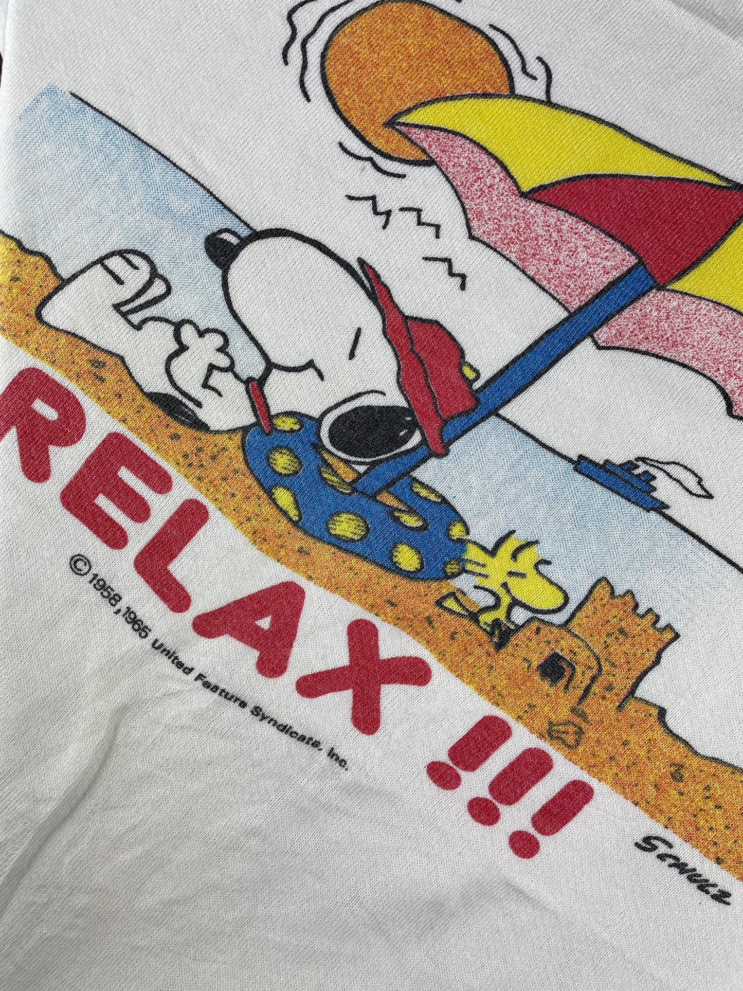 80s Peanuts Sweatshirt White Size S