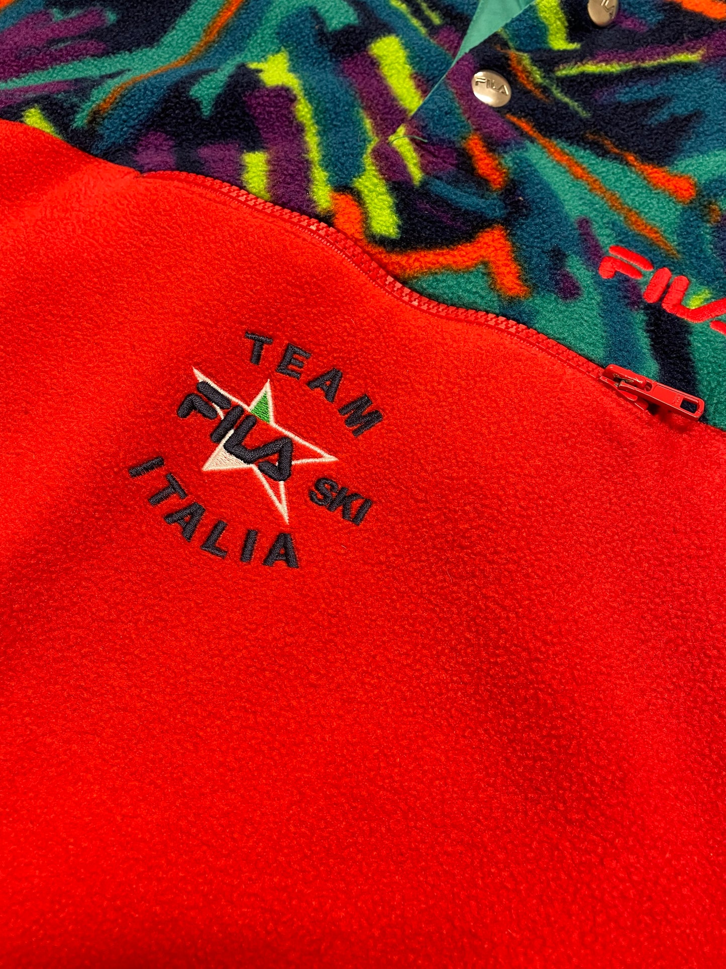 90s Fila Fleece Red  M