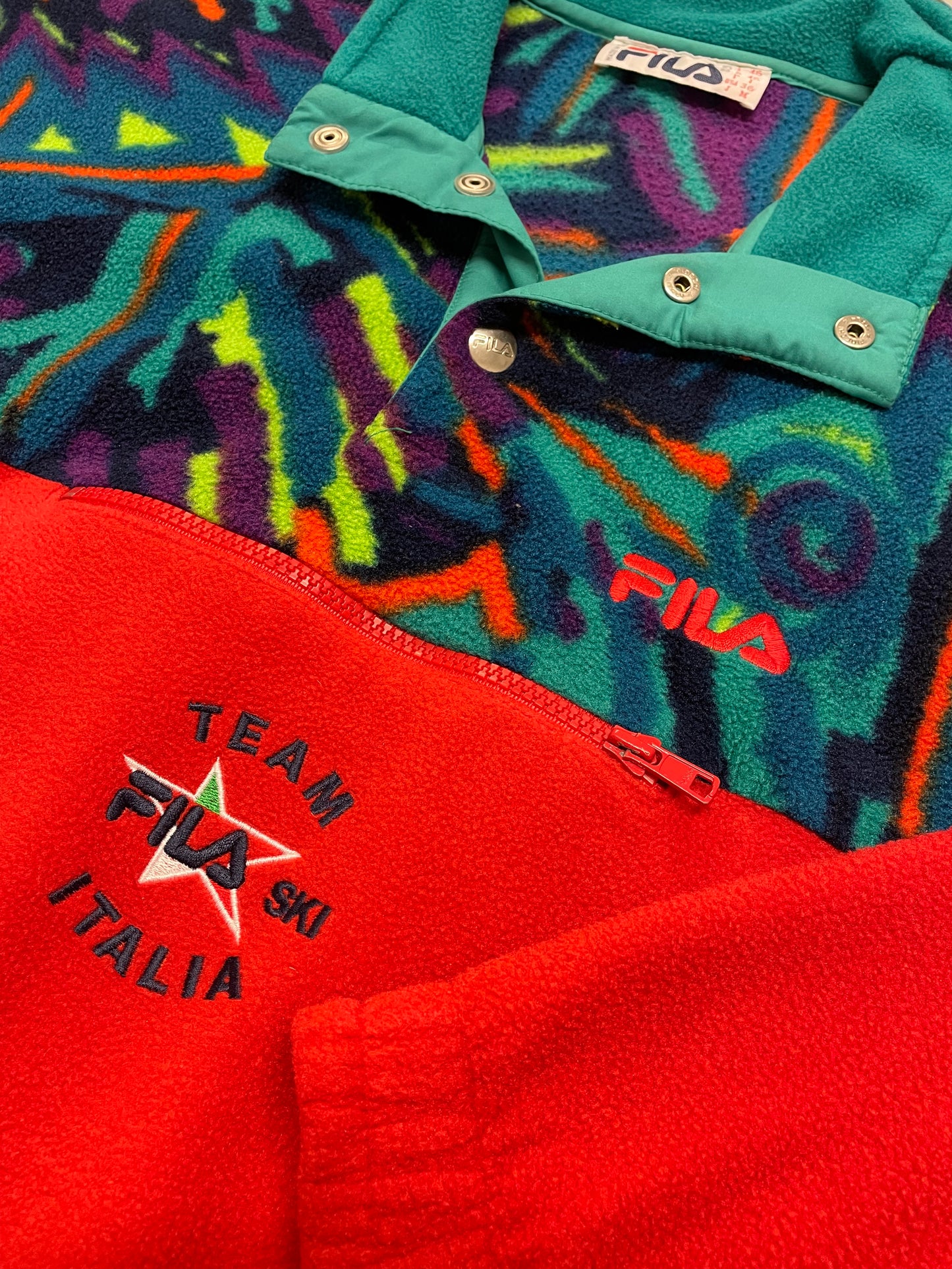 90s Fila Fleece Red  M