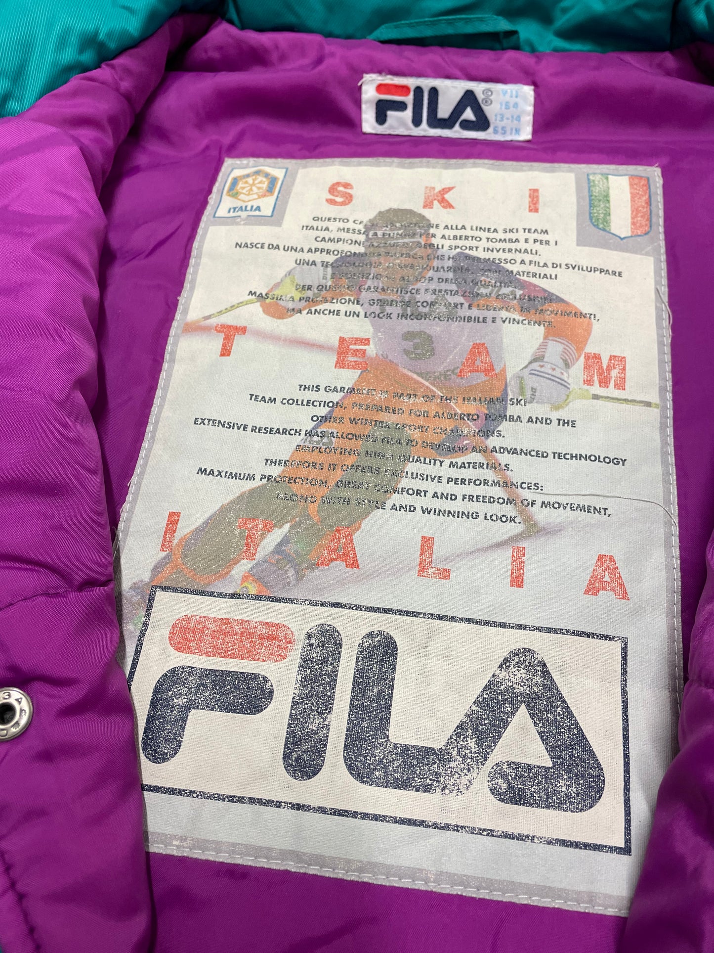 90s Fila Jacket Blue Purple S