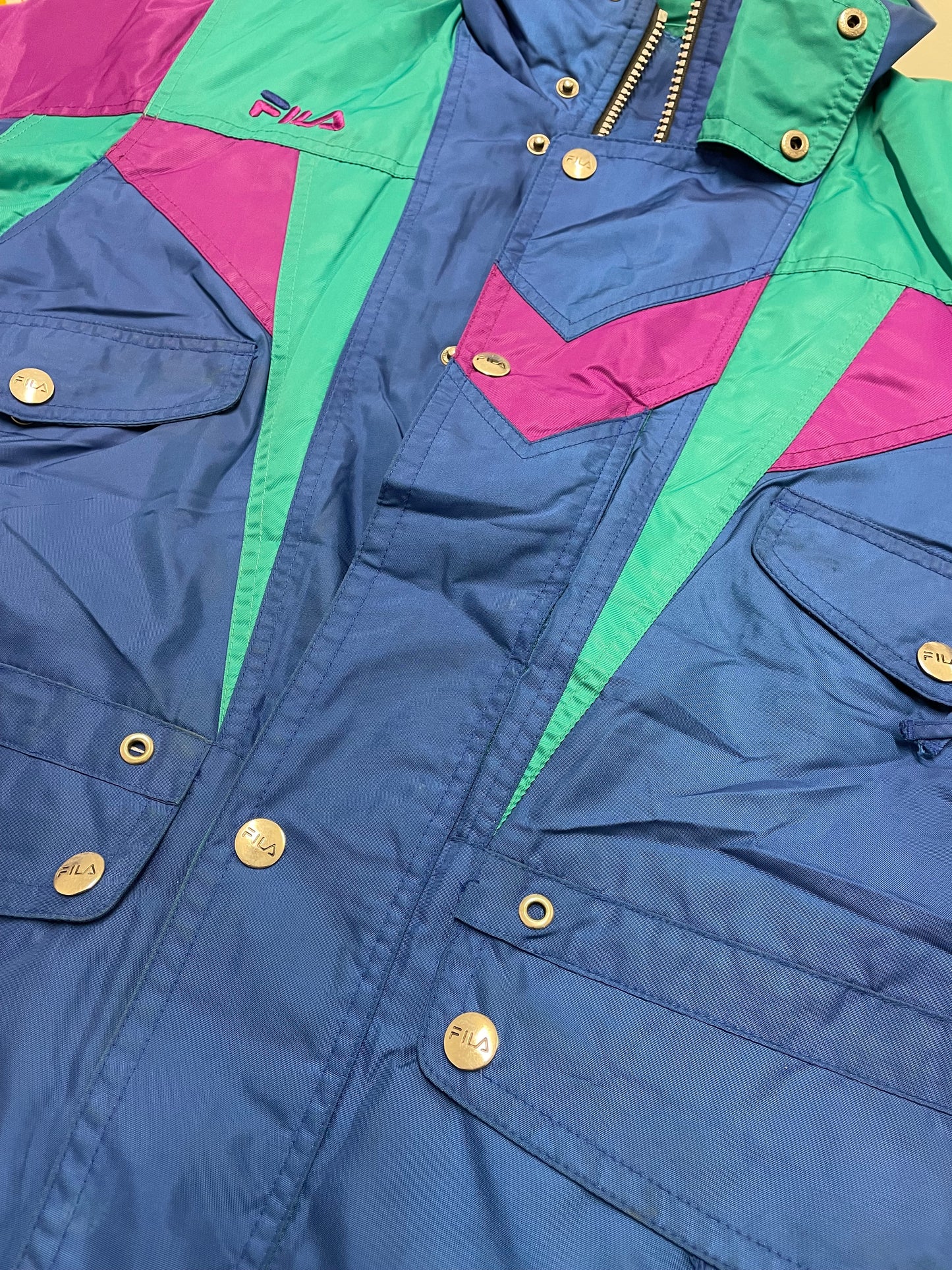 90s Fila Jacket Blue Purple S