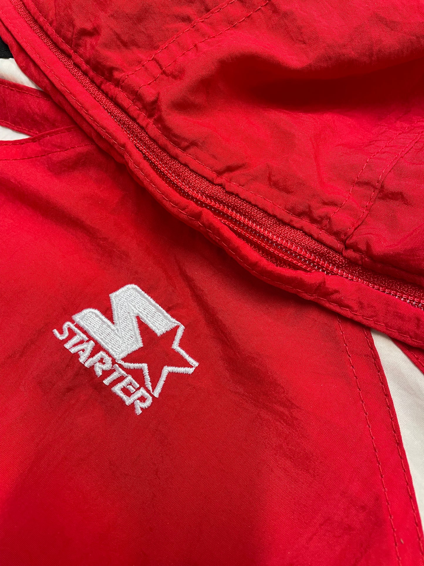 90s Starter Indiana Hoosiers NCAA Jacket Red Black L