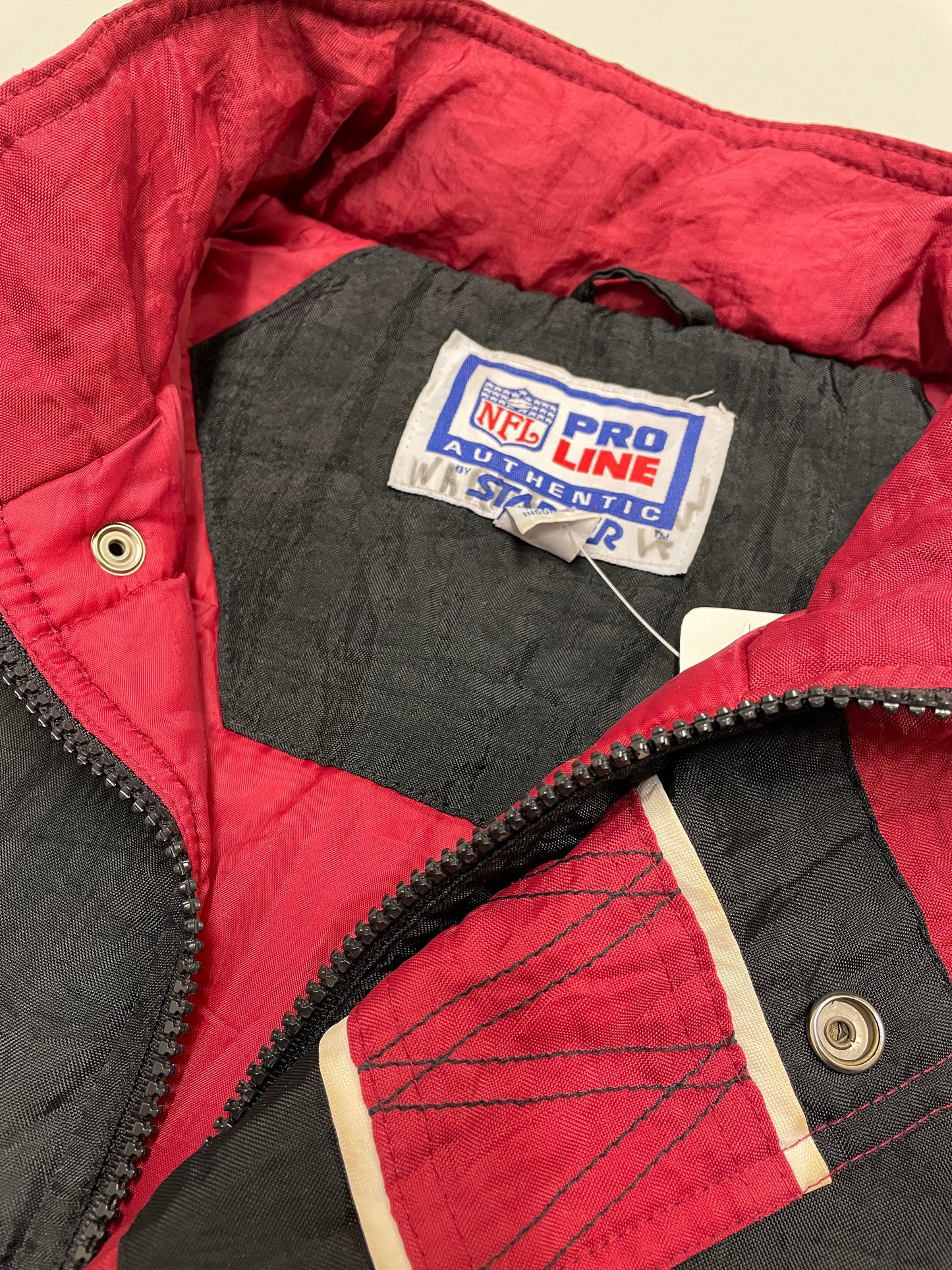 90s Starter San Francisco NFL Jacket Black Red M