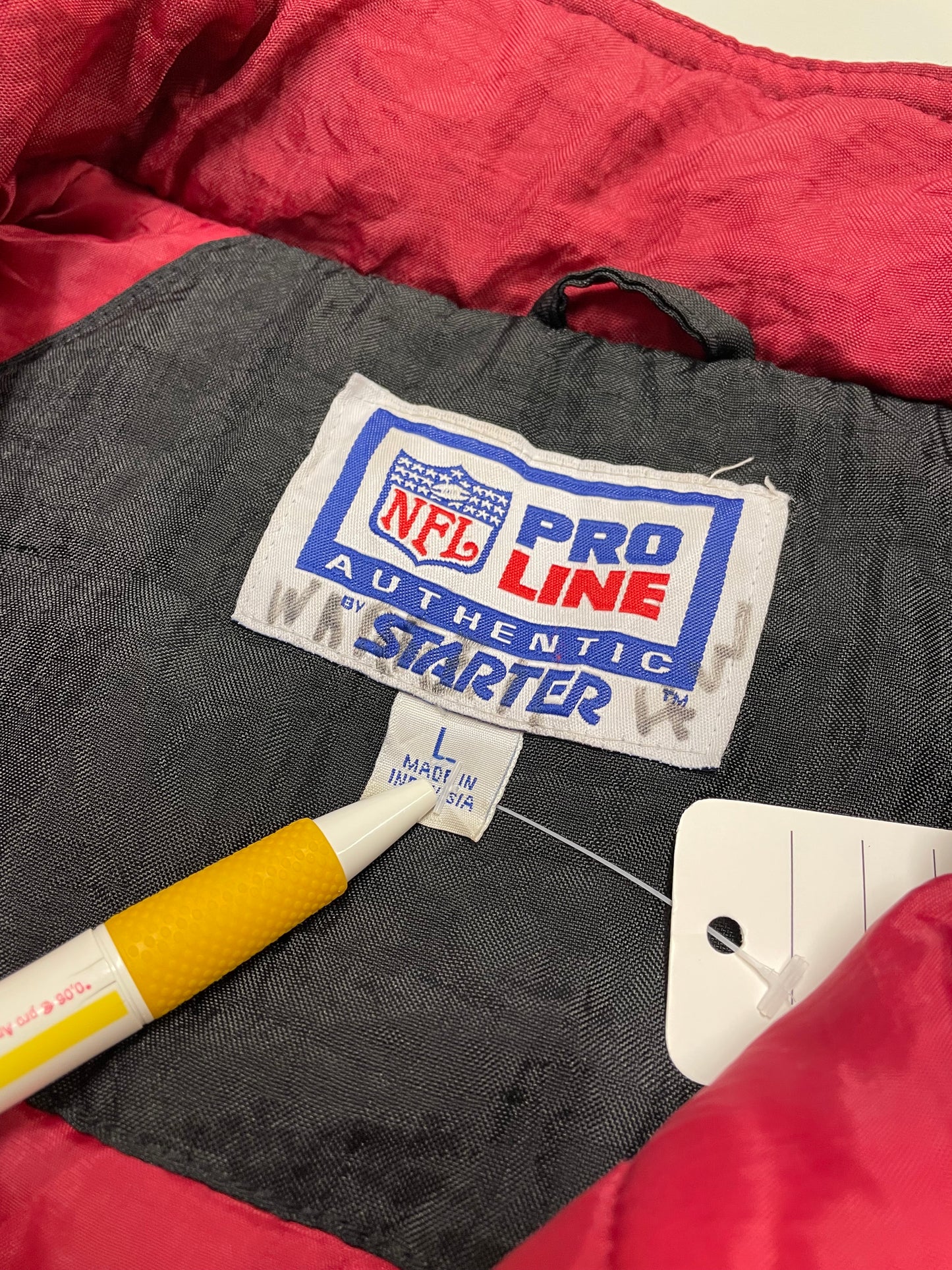 90s Starter San Francisco NFL Jacket Black Red M