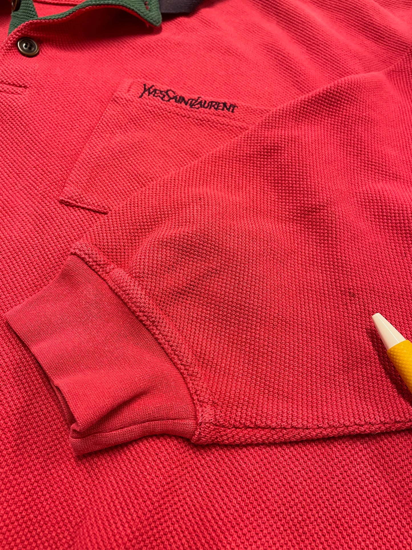 90s Yves Saint Laurent Sweatshirt Red XL