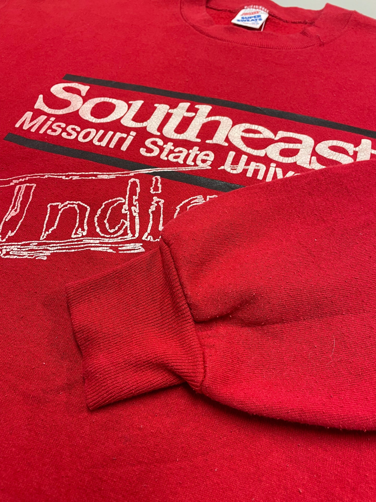 90s Jerzees Southern Missouri State University NCAA Sweatshirt Red L