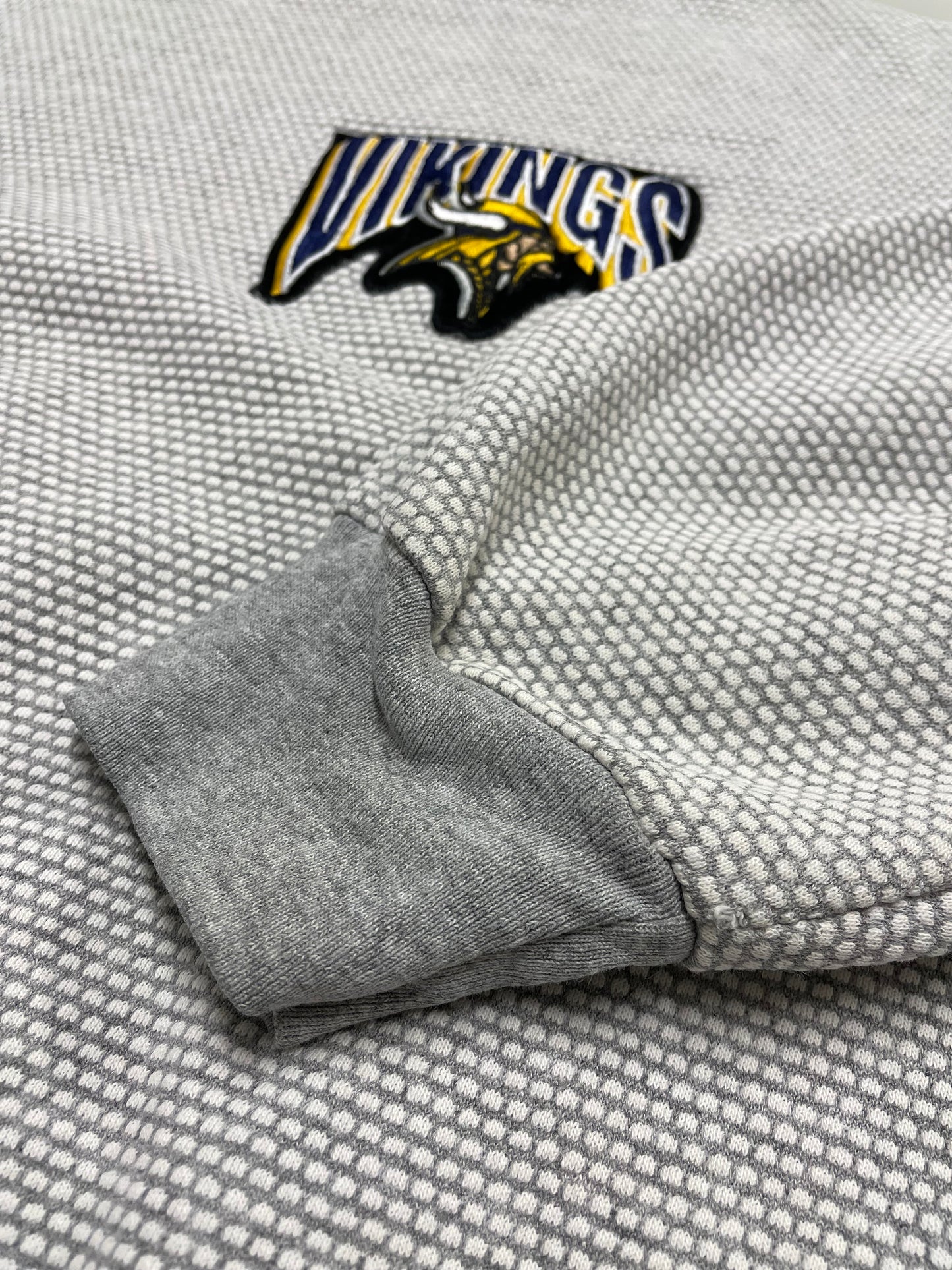 90s Majestic Minessota Vikings NFL Sweatshirt Grey Purple L