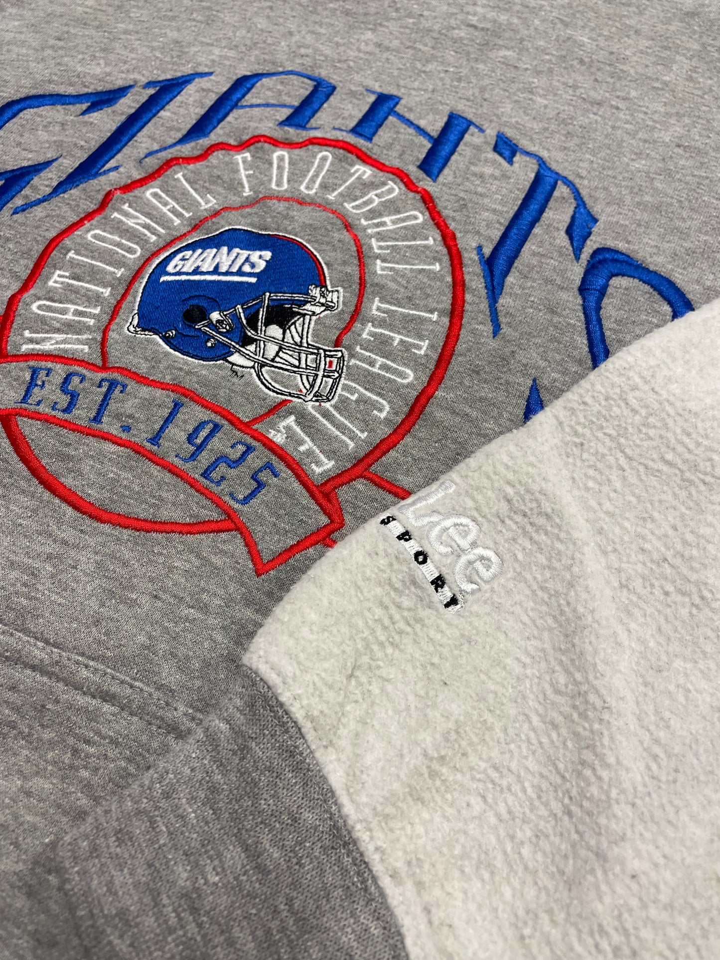 90s Lee Sport New York Giants NFL Hoodie Grey