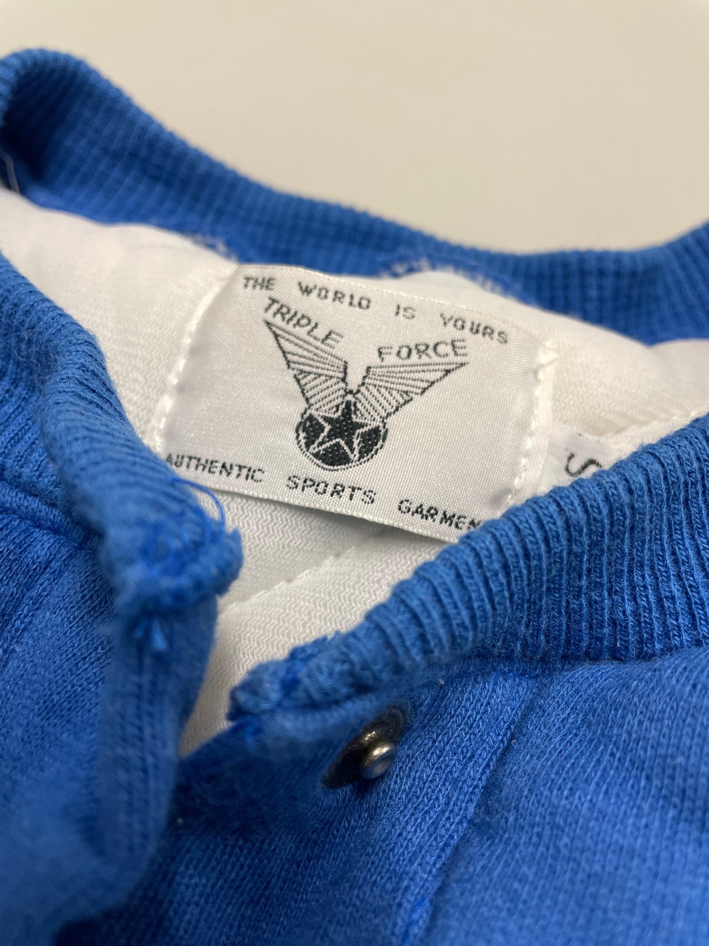 80s Triple Force Heavy Ski Sweatshirt Blue Green S