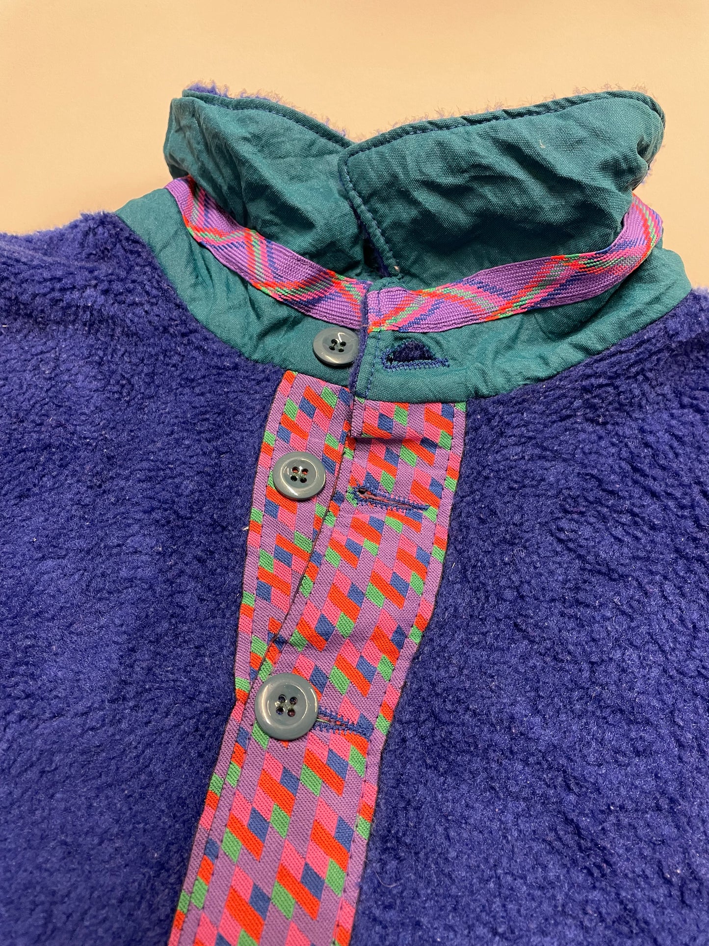 90s HellyHansen Propile Crazy Fleece Blue M