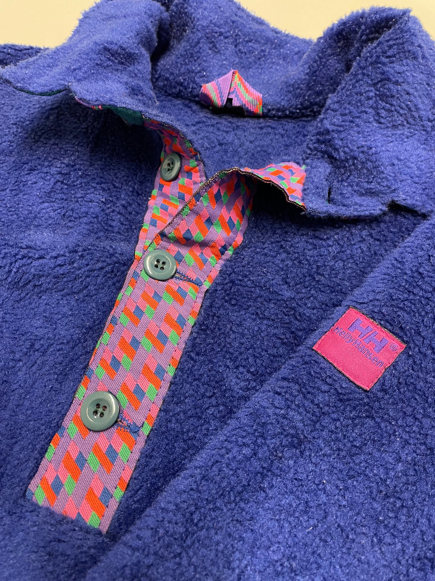 90s HellyHansen Propile Crazy Fleece Blue M
