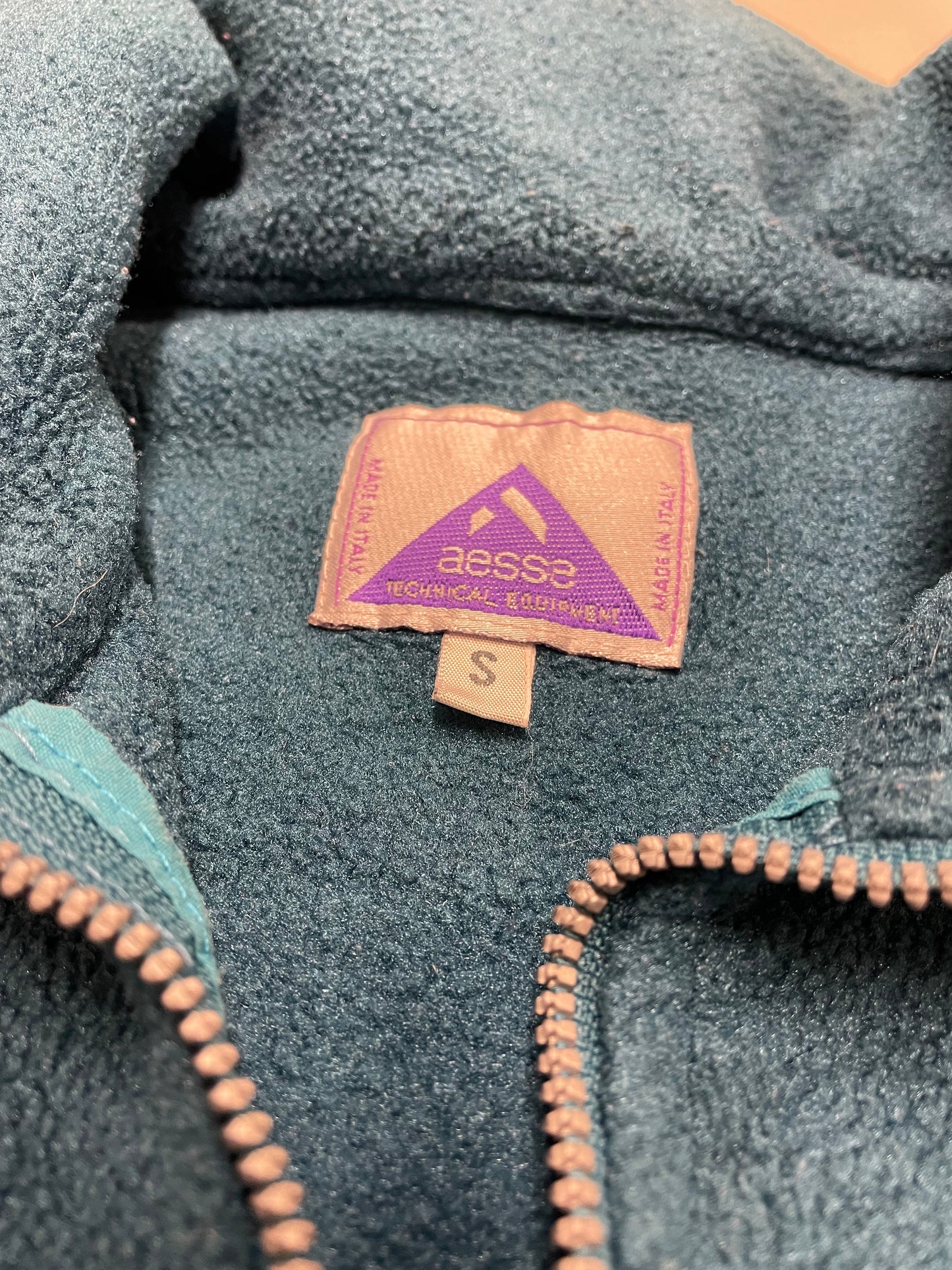 90s Aesse Crazy Fleece Green S