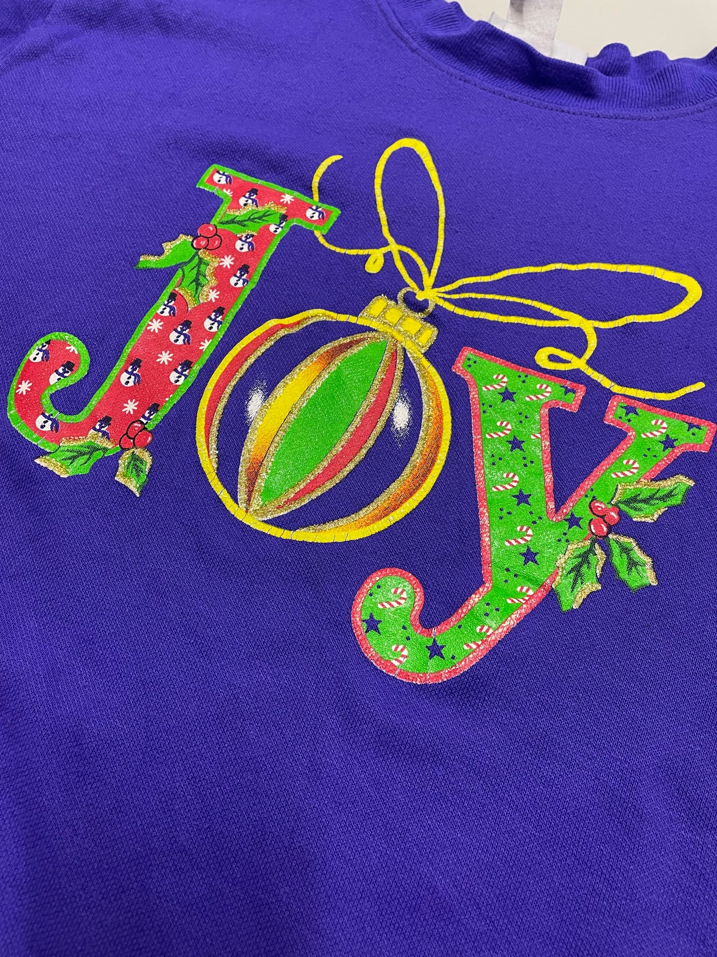90s Blair Christmas Sweatshirt Purple XXL/XL