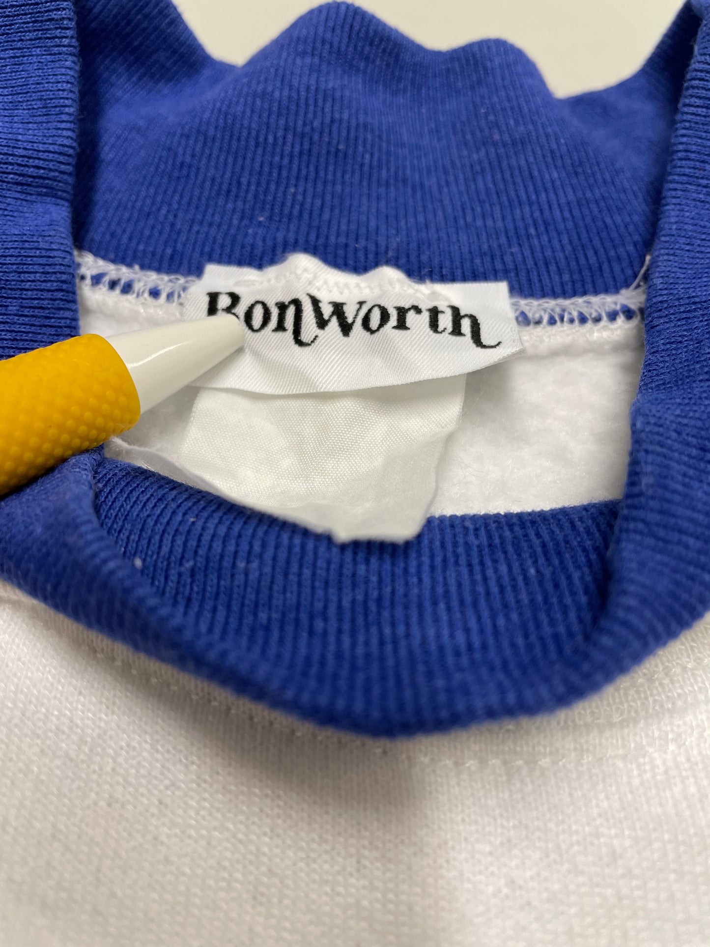 90s Bonworth Christmas Sweatshirt White L