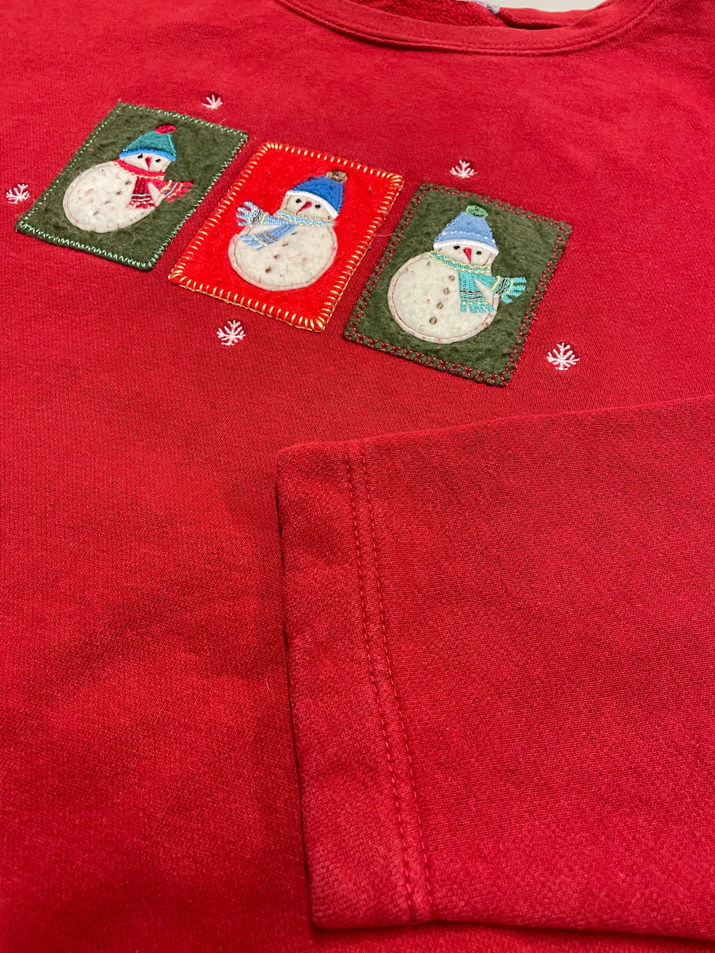 00s Unbranded Christmas Sweatshirt Red XL
