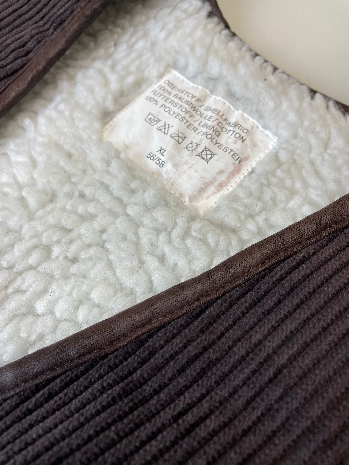 90s Unbranded Cord Vest Chocolate XL