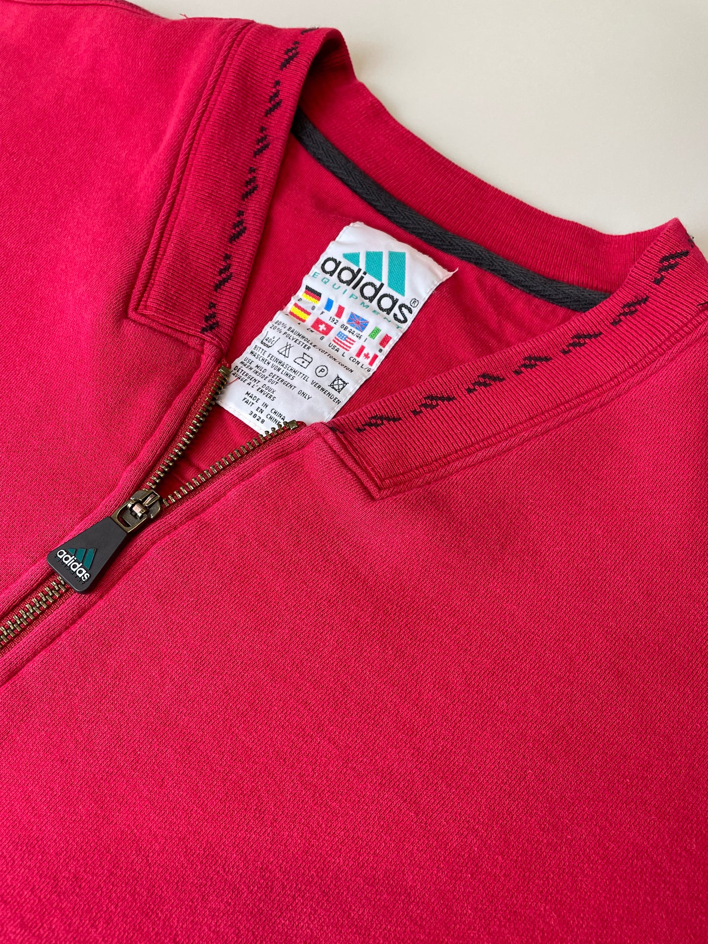 90s Adidas Equipment Sweatshirt Red XL