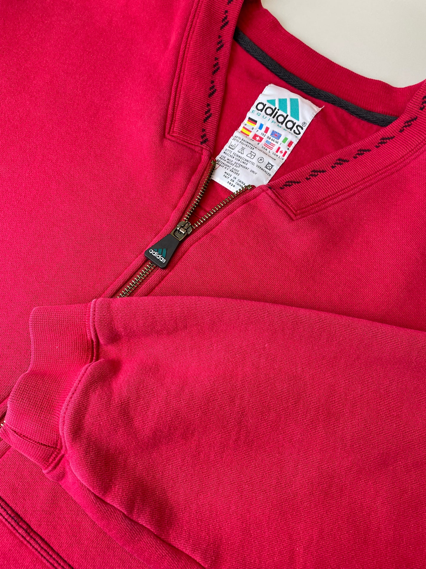 90s Adidas Equipment Sweatshirt Red XL