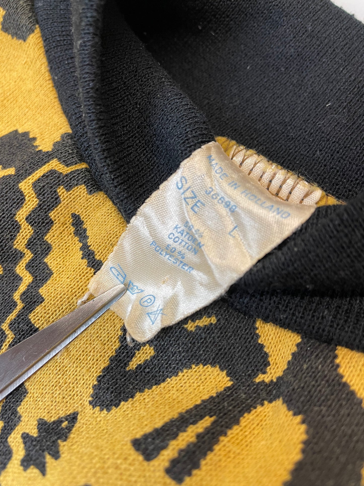 80s Unbranded Sweatshirt Curry Black L/M