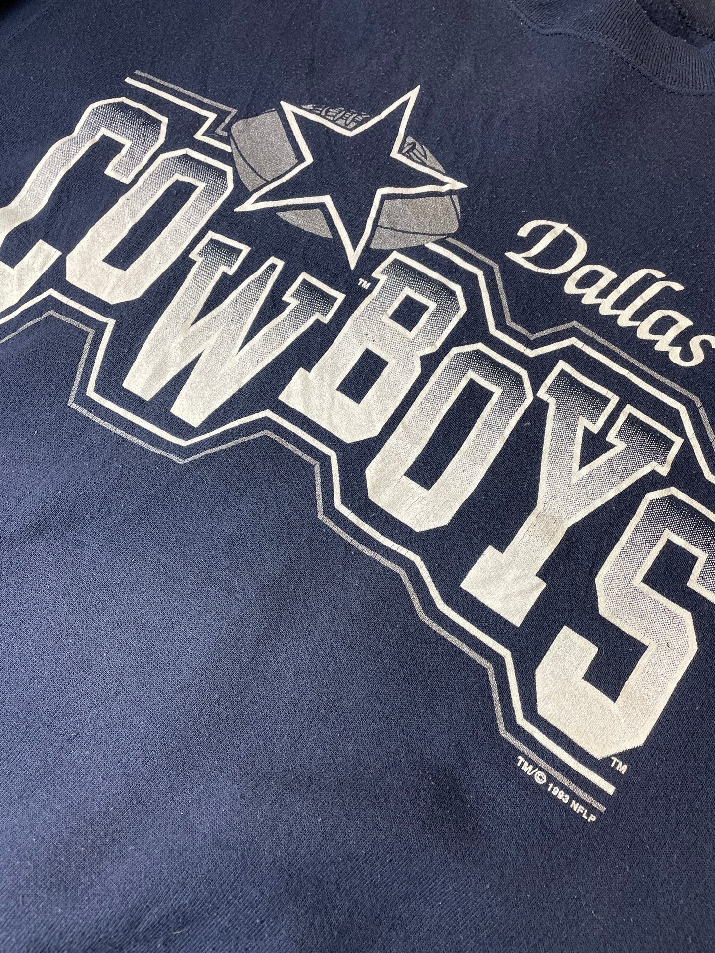 90s Signal Dallas Cowboys NFL Sweatshirt Navy XL/L