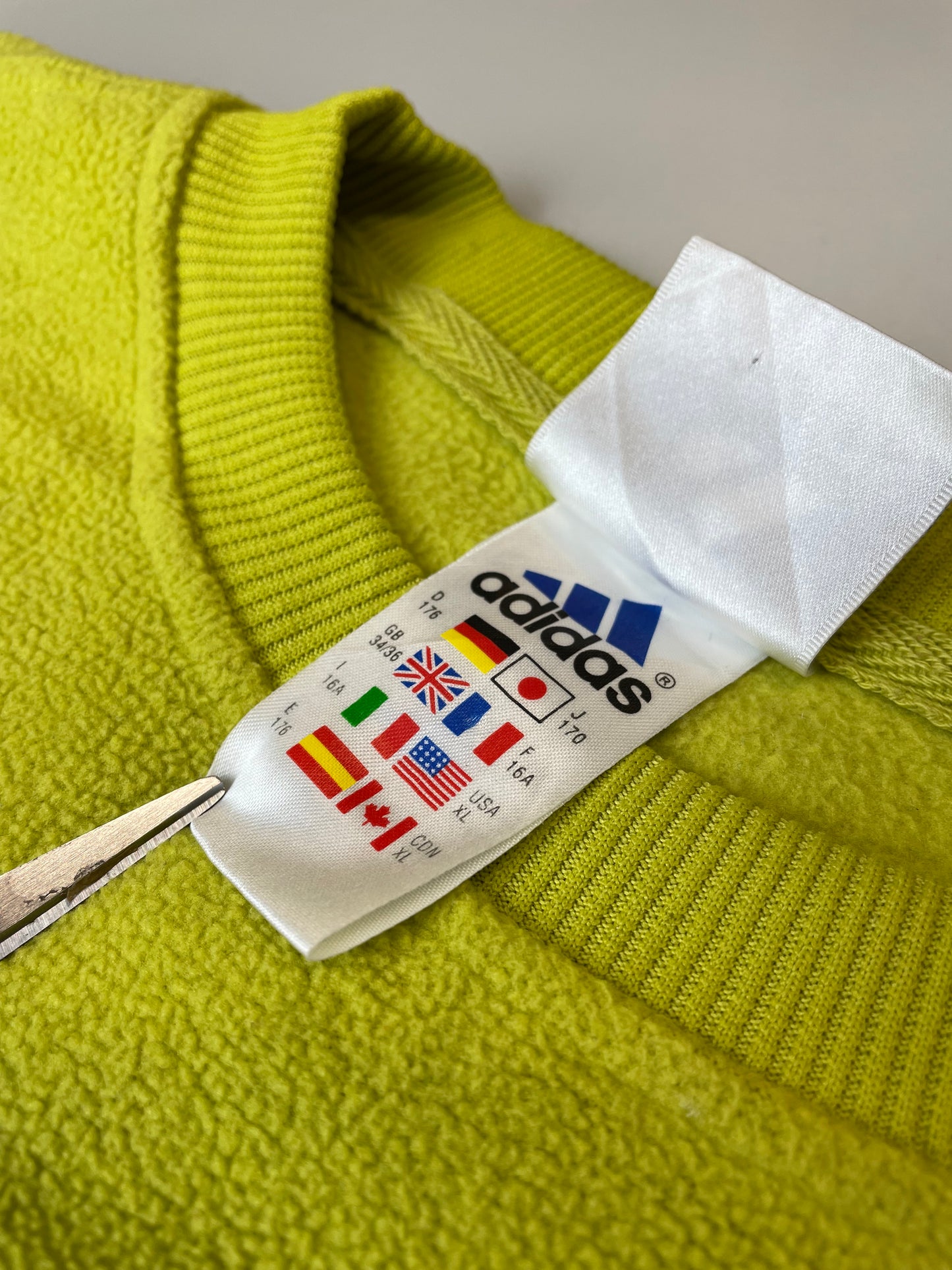 00s Adidas Fleece Yellow Neon