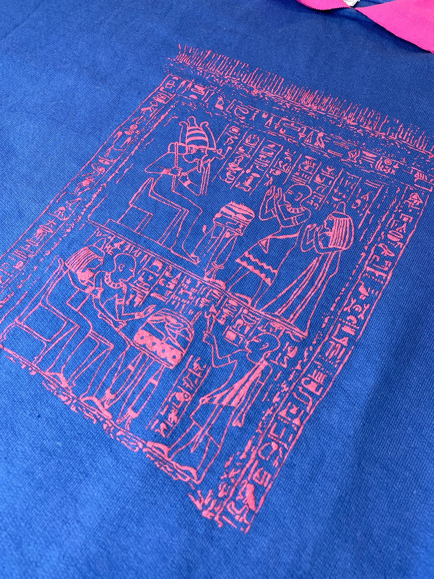 80s Unbranded Sweatshirt Blue Pink