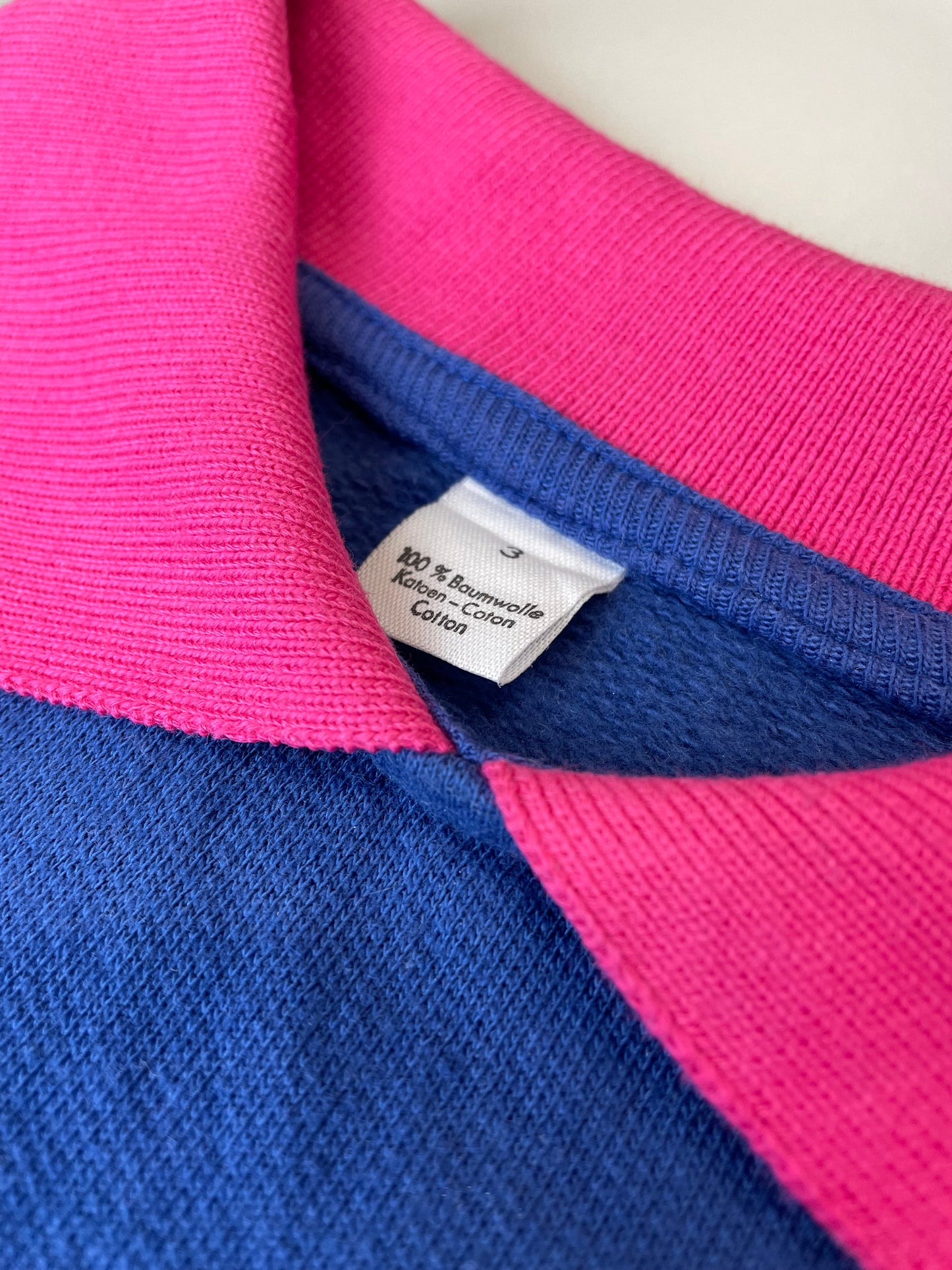 80s Unbranded Sweatshirt Blue Pink