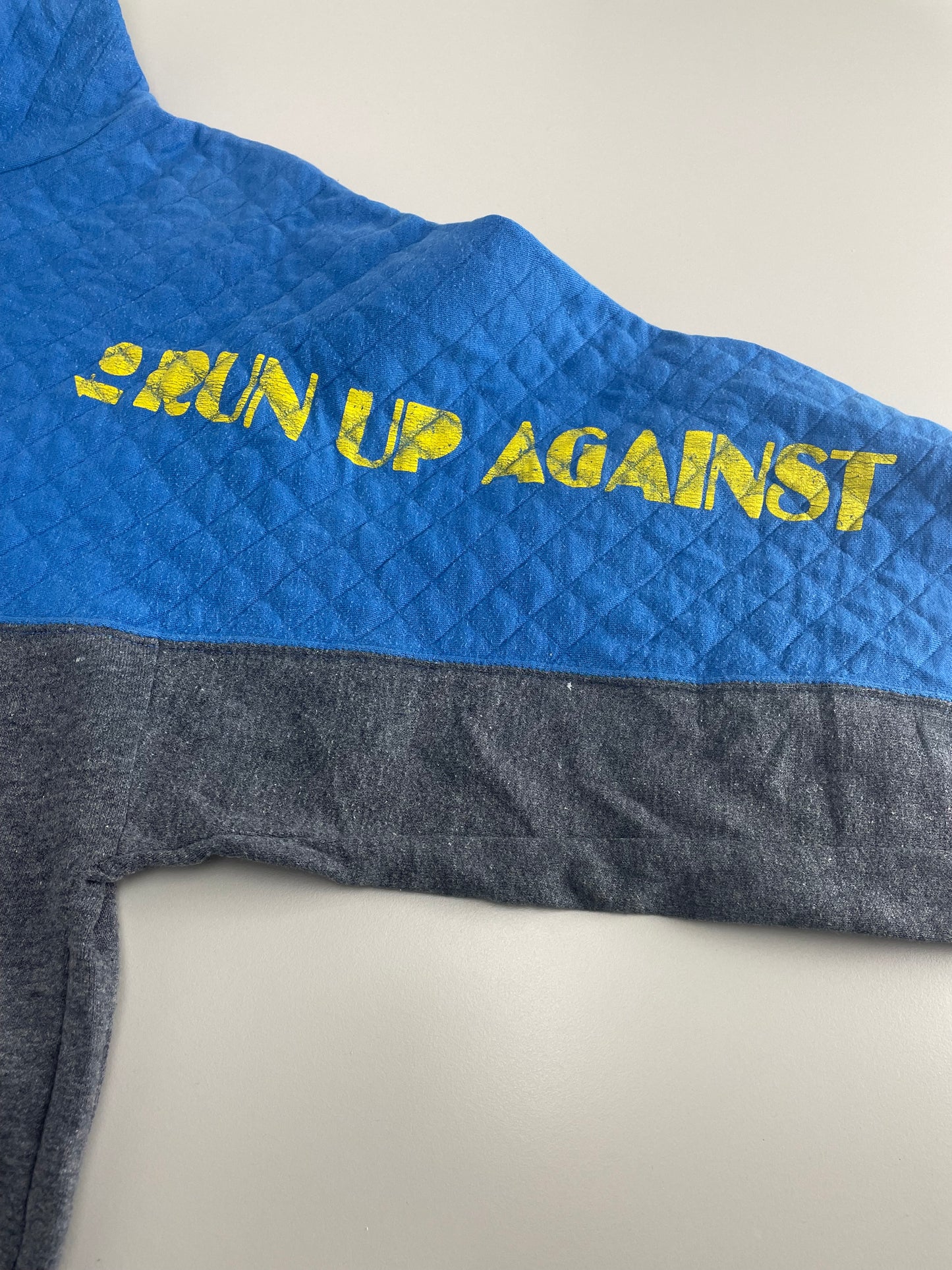 80s Unbranded Sweatshirt Blue Grey S