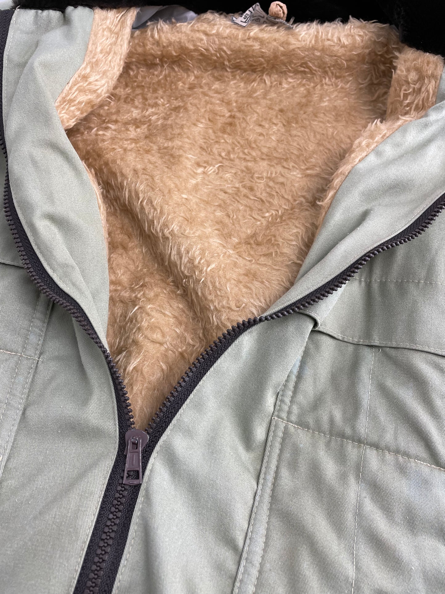 90s Unbranded Jacket Light Green Beige L