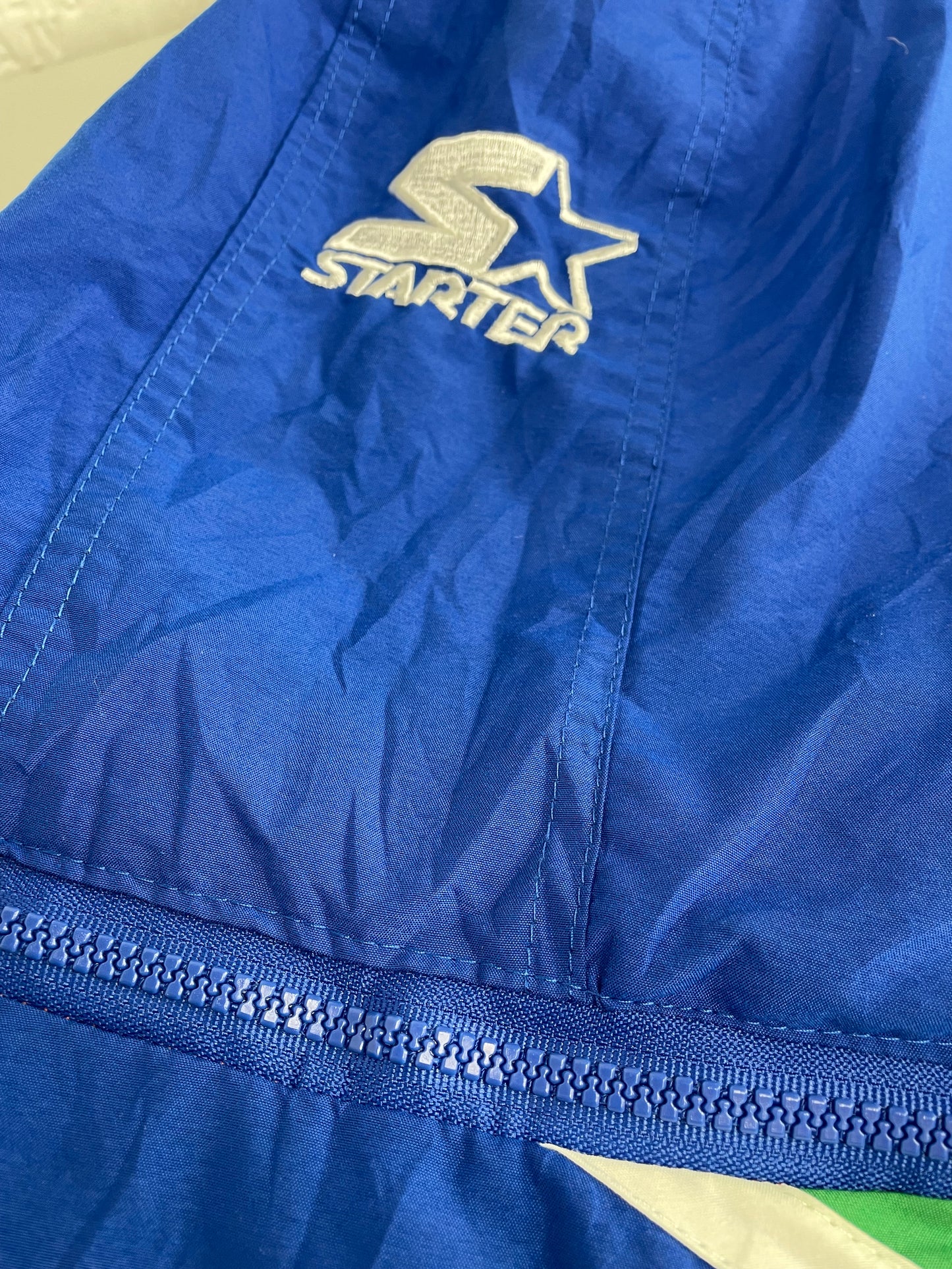 90s Starter Minnesota Timberwolves NBA Jacket Blue Green XL