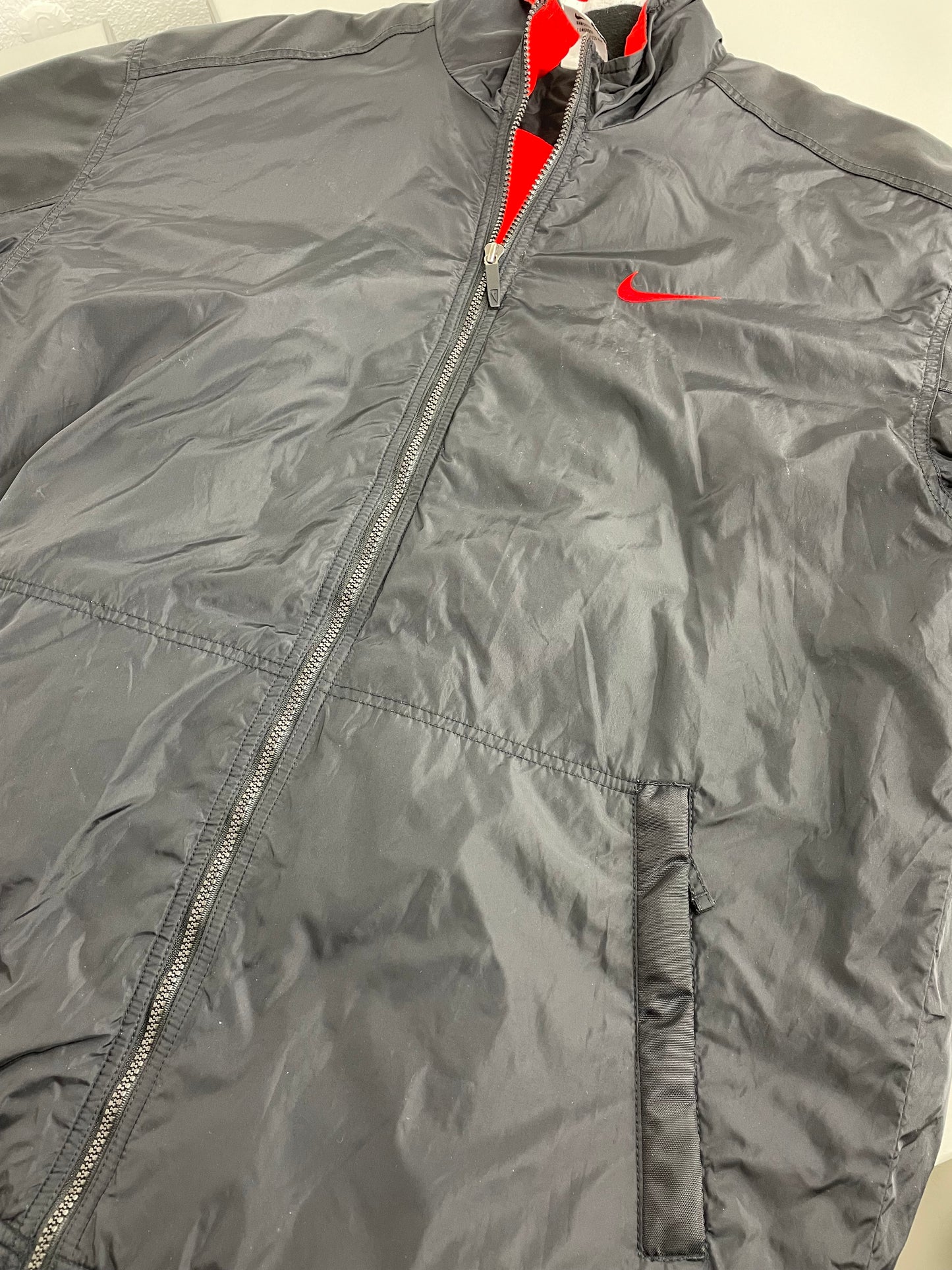 90s Nike Jacket Black Red M