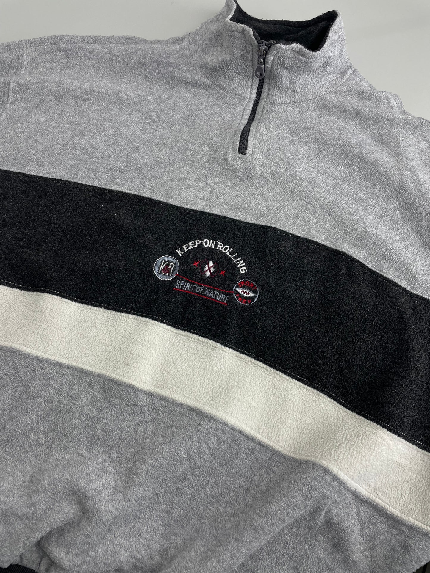 90s Sailor Sportswear Crazy Fleece Grey XL