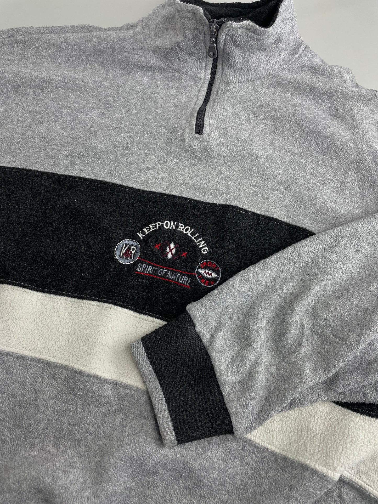 90s Sailor Sportswear Crazy Fleece Grey XL