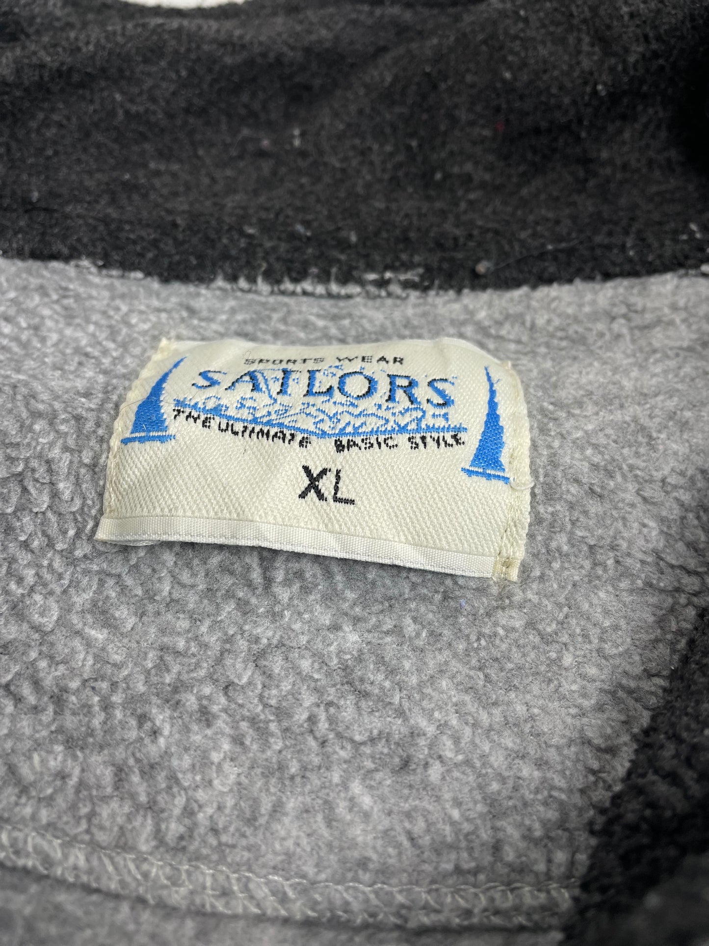 90s Sailor Sportswear Crazy Fleece Grey XL