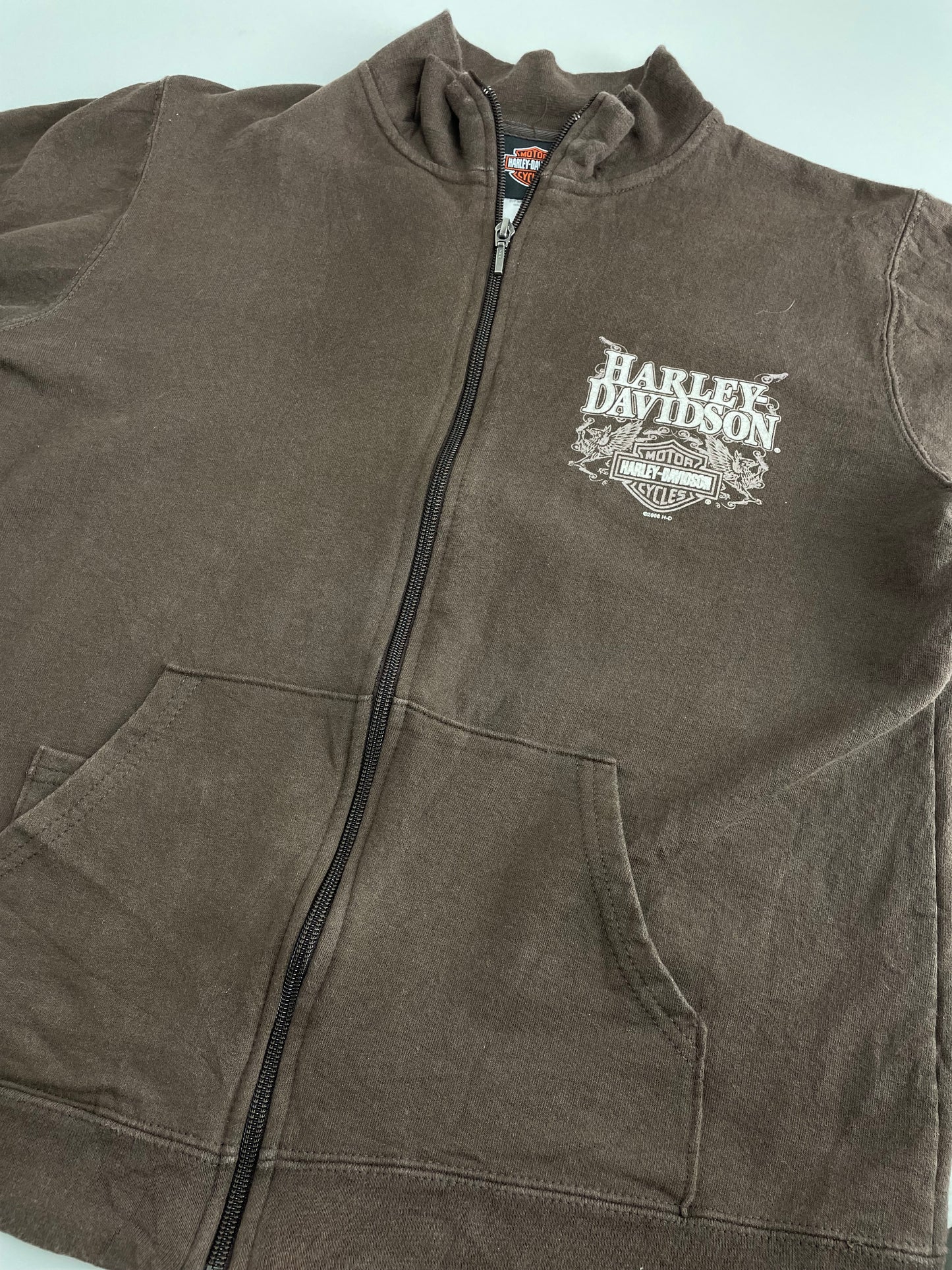 00s Harley Davidson Sweatshirt Brown S