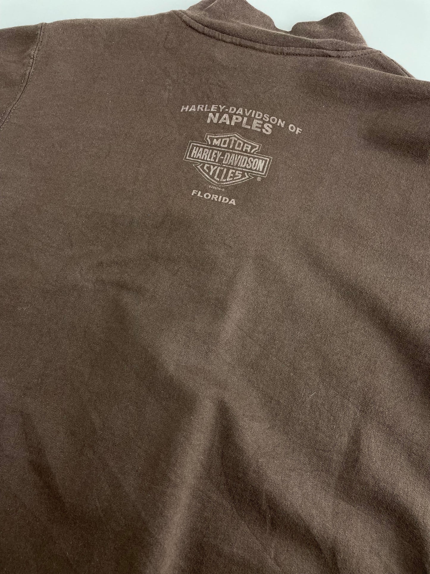00s Harley Davidson Sweatshirt Brown S