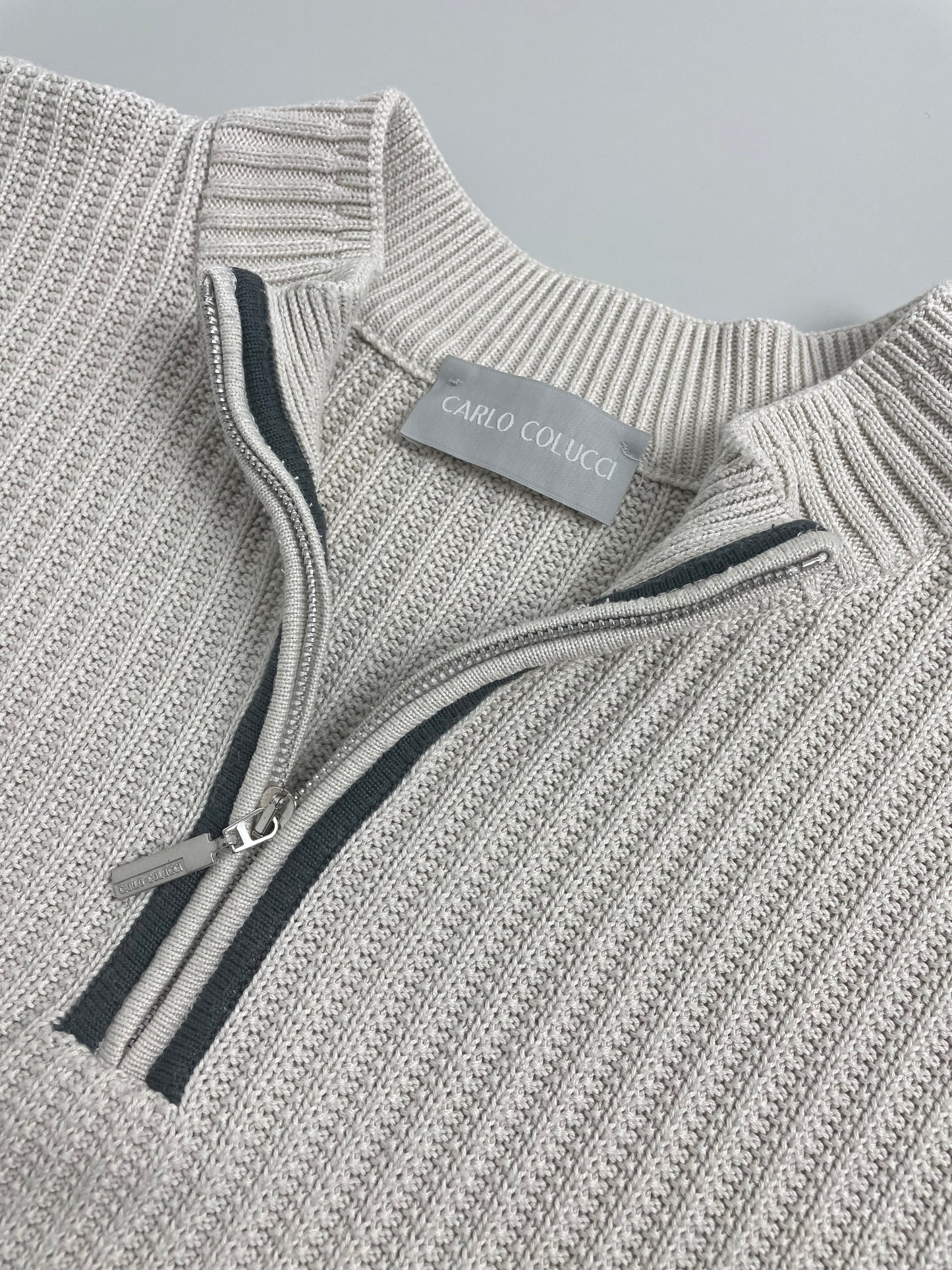 00s Carlo Colucci Knit Beige XL