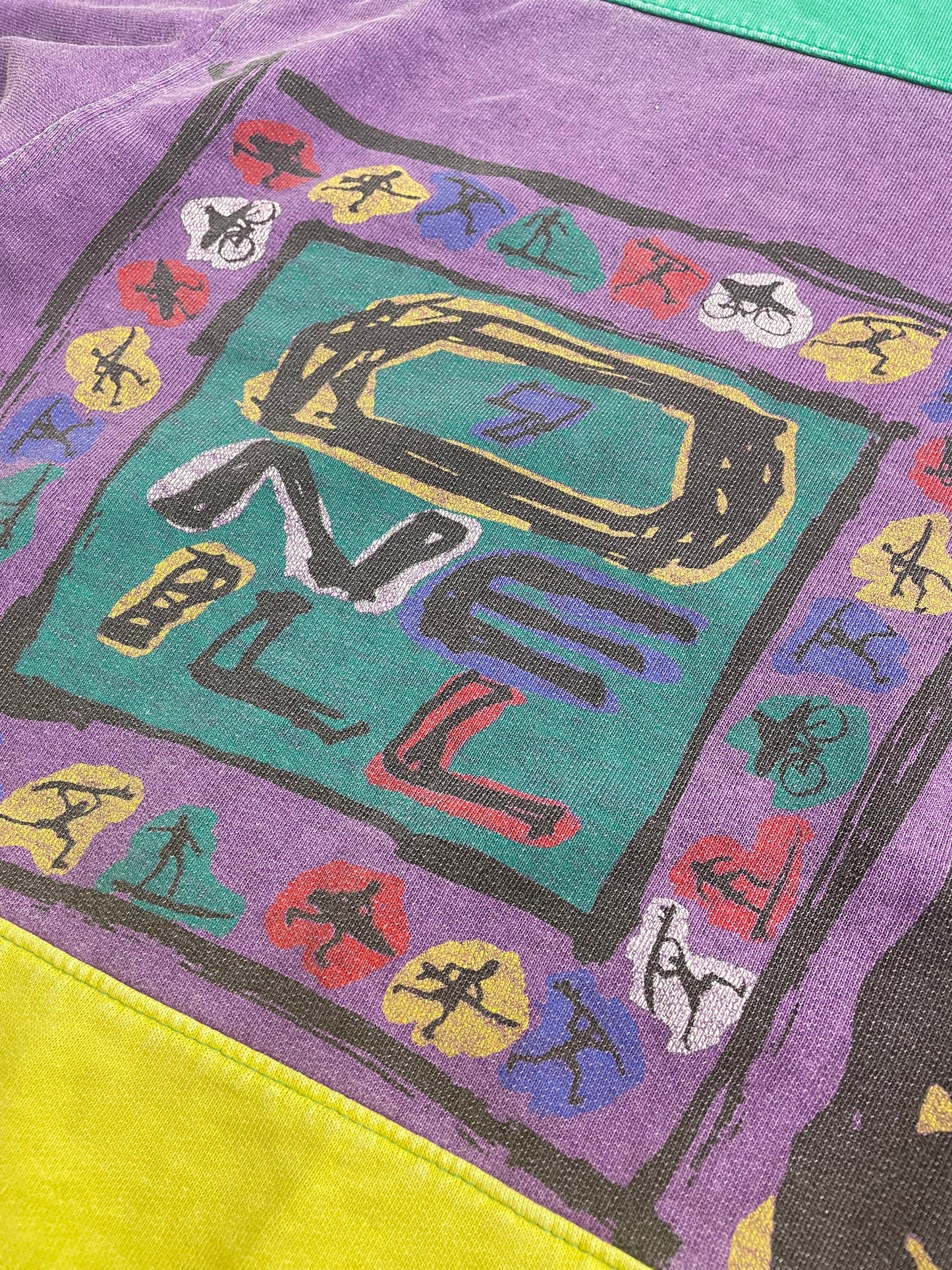 90s O`Neill Sweatshirt Purple Green L/XL