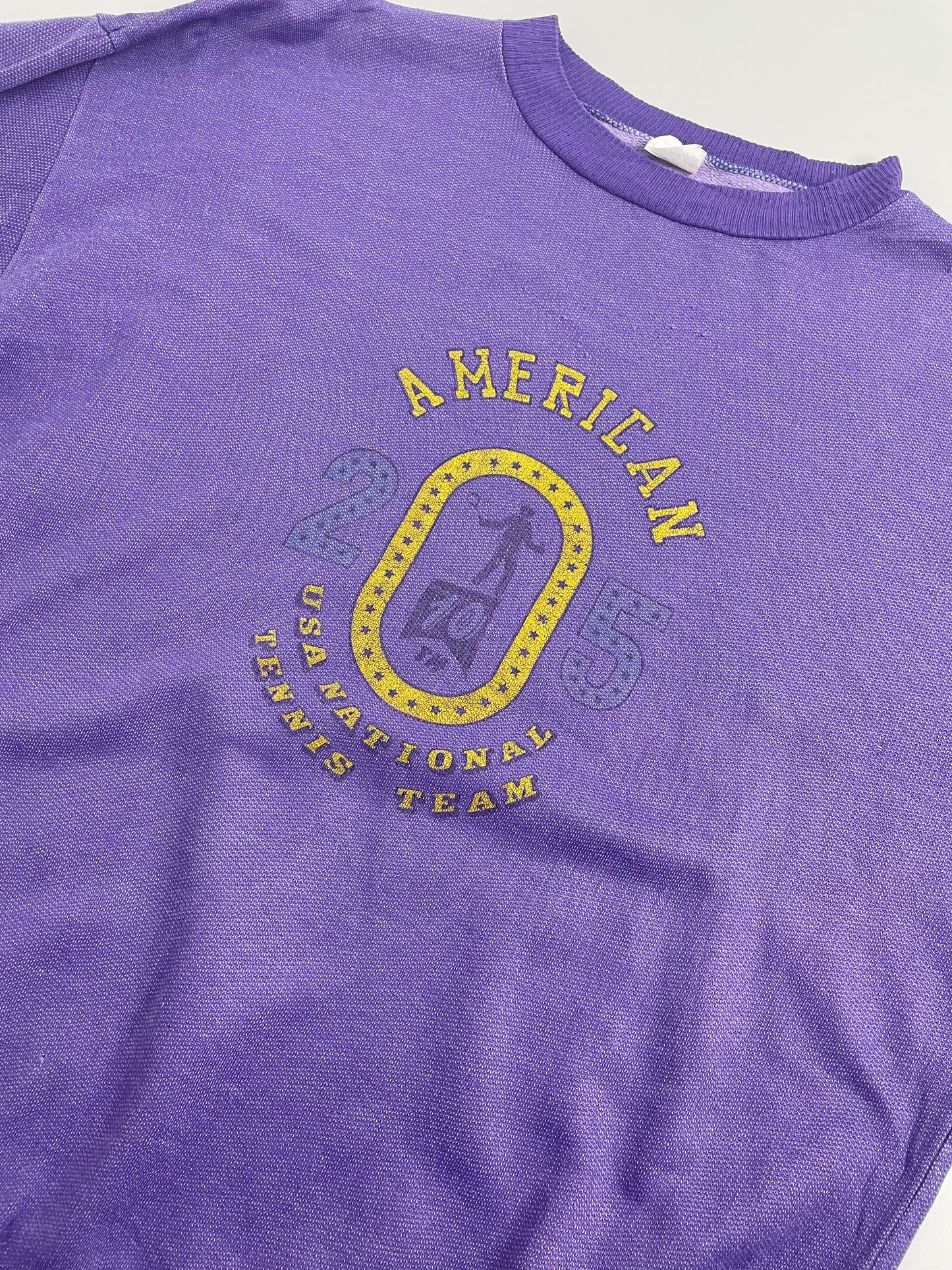 80s Unbranded Sweatshirt Purple XL/L
