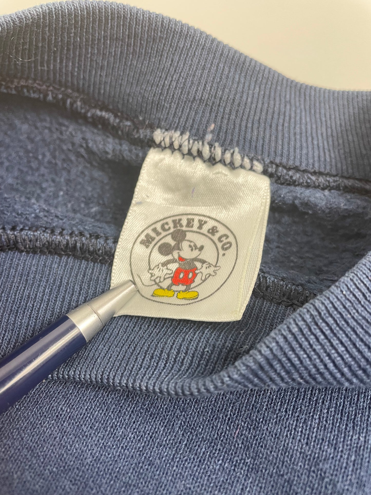90s Mickey Disney Sweatshirt Navy XL/L