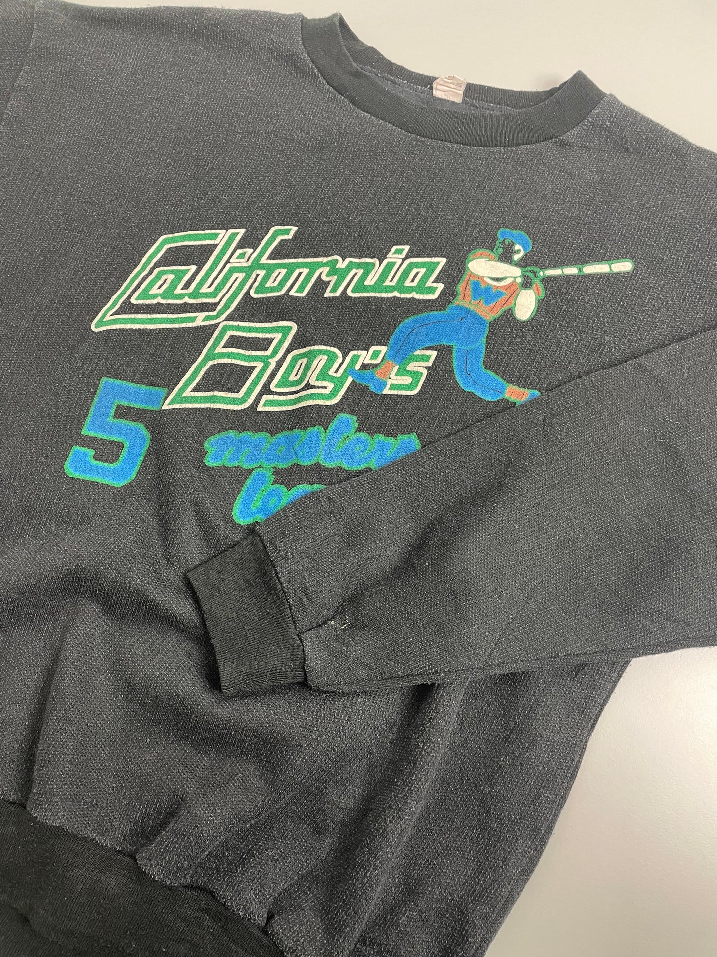 80s Unbranded Sweatshirt Black M
