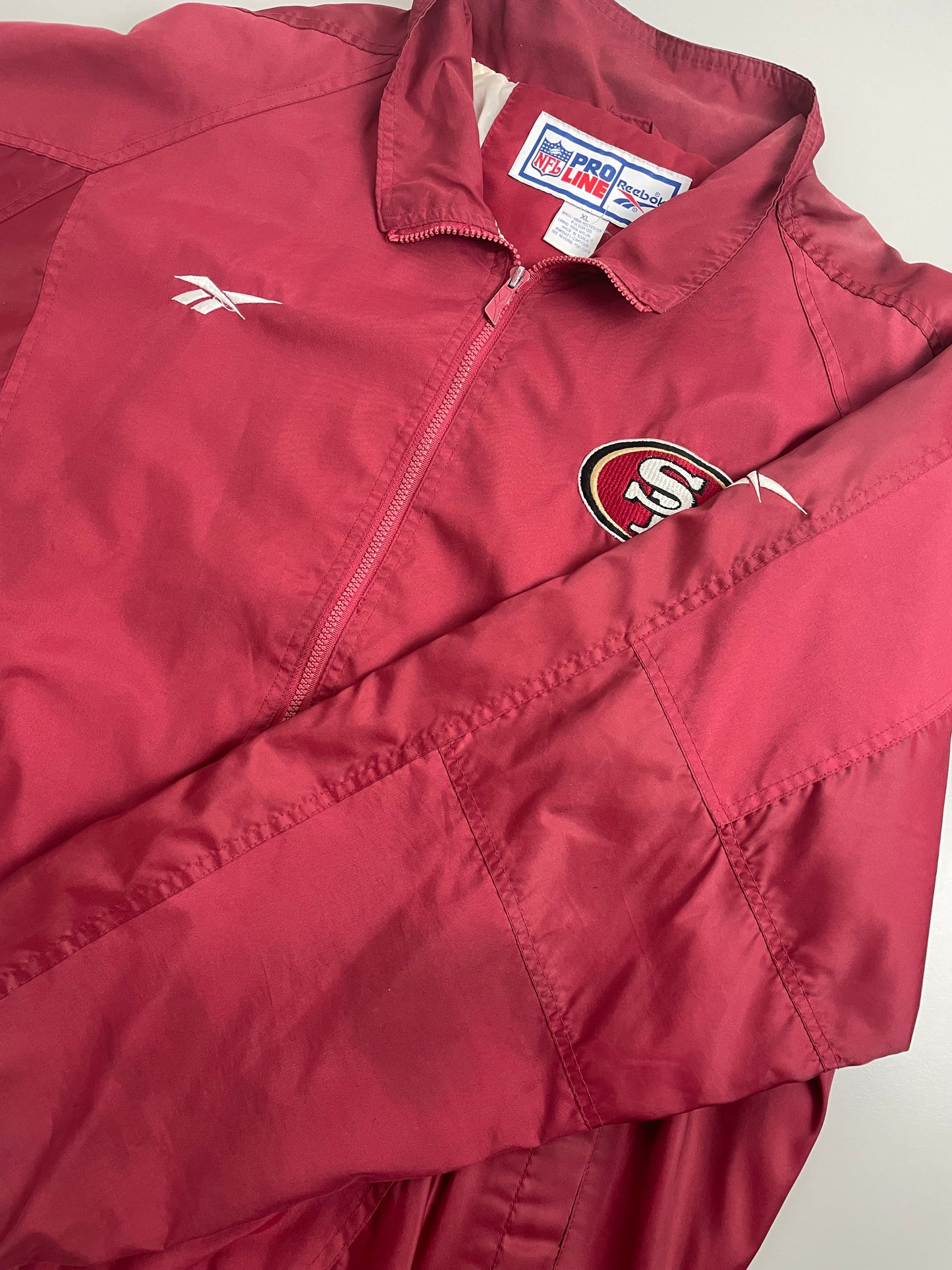 90s Reebok San Francisco 49ers NFL Jacket Red