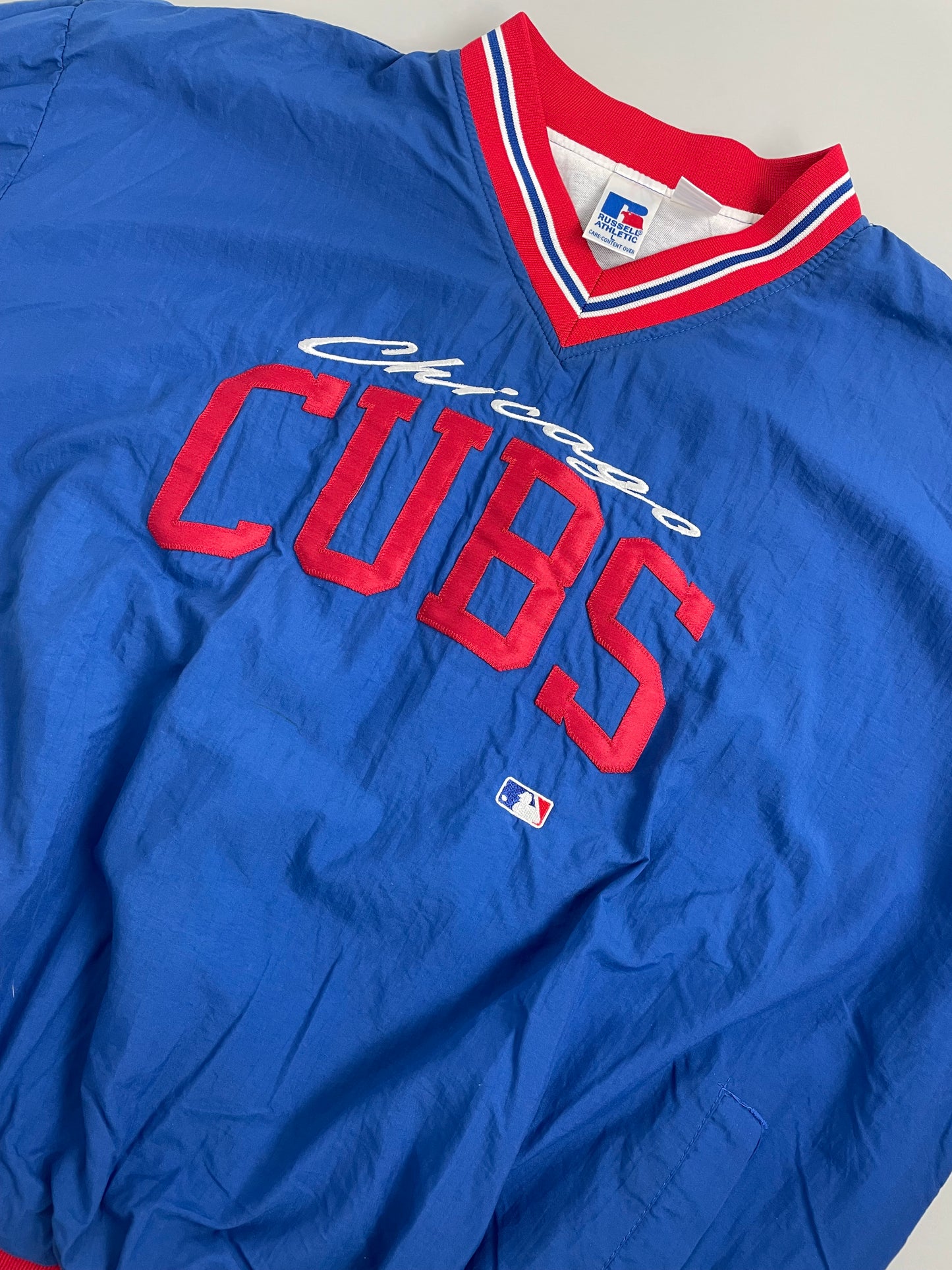 00s Russel Athletic Chicago Cubs NHL Pullover Blue Red L